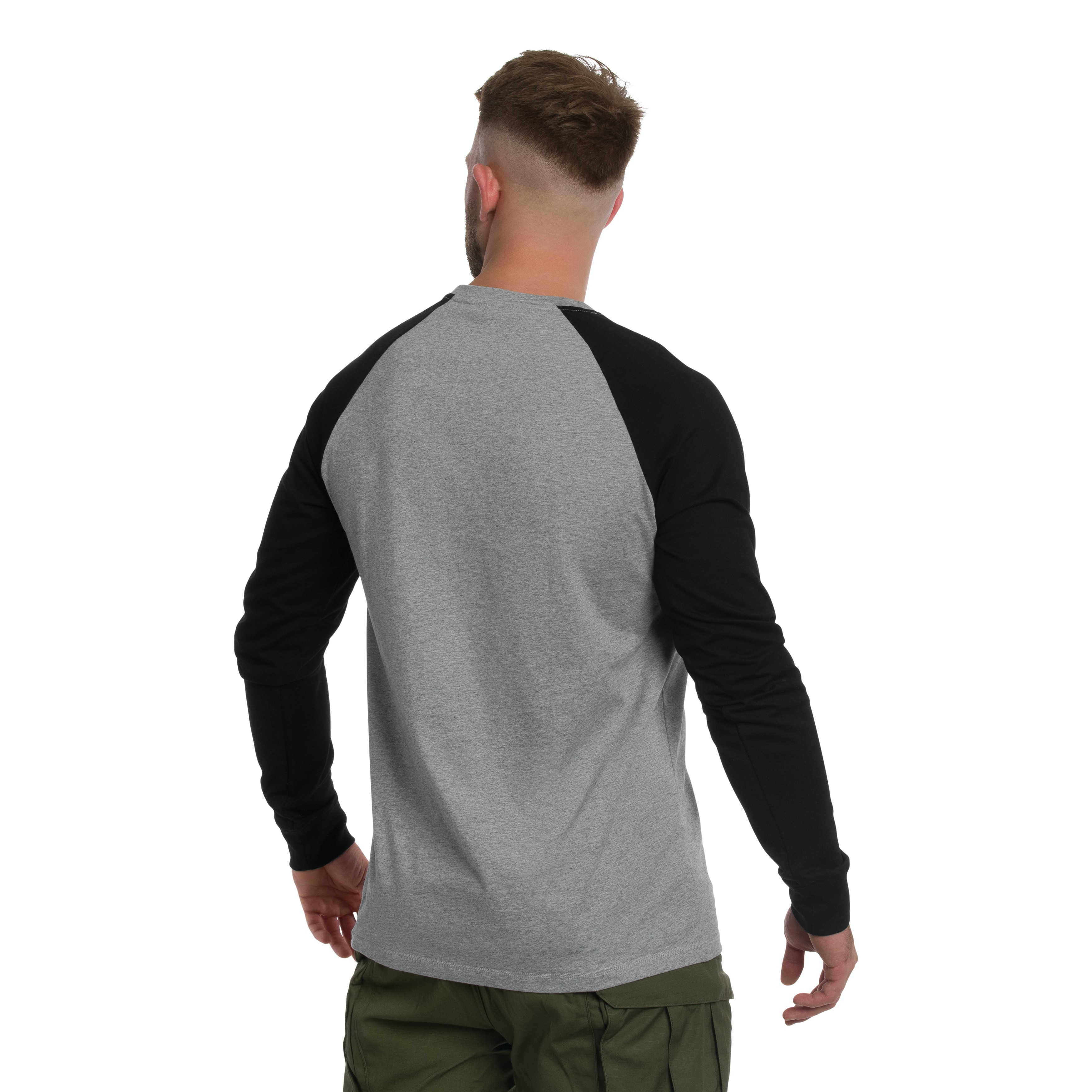 Helikon-Tex - Long Sleeve Old School - Langarmshirt - Grey Melange/Black