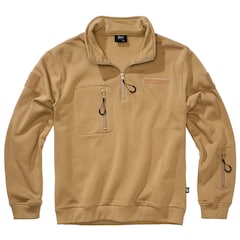 Brandit - Tactical Sweat Troyer Sweatshirt - Camel