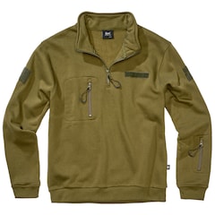 Brandit - Tactical Sweat Troyer Sweatshirt - Olive