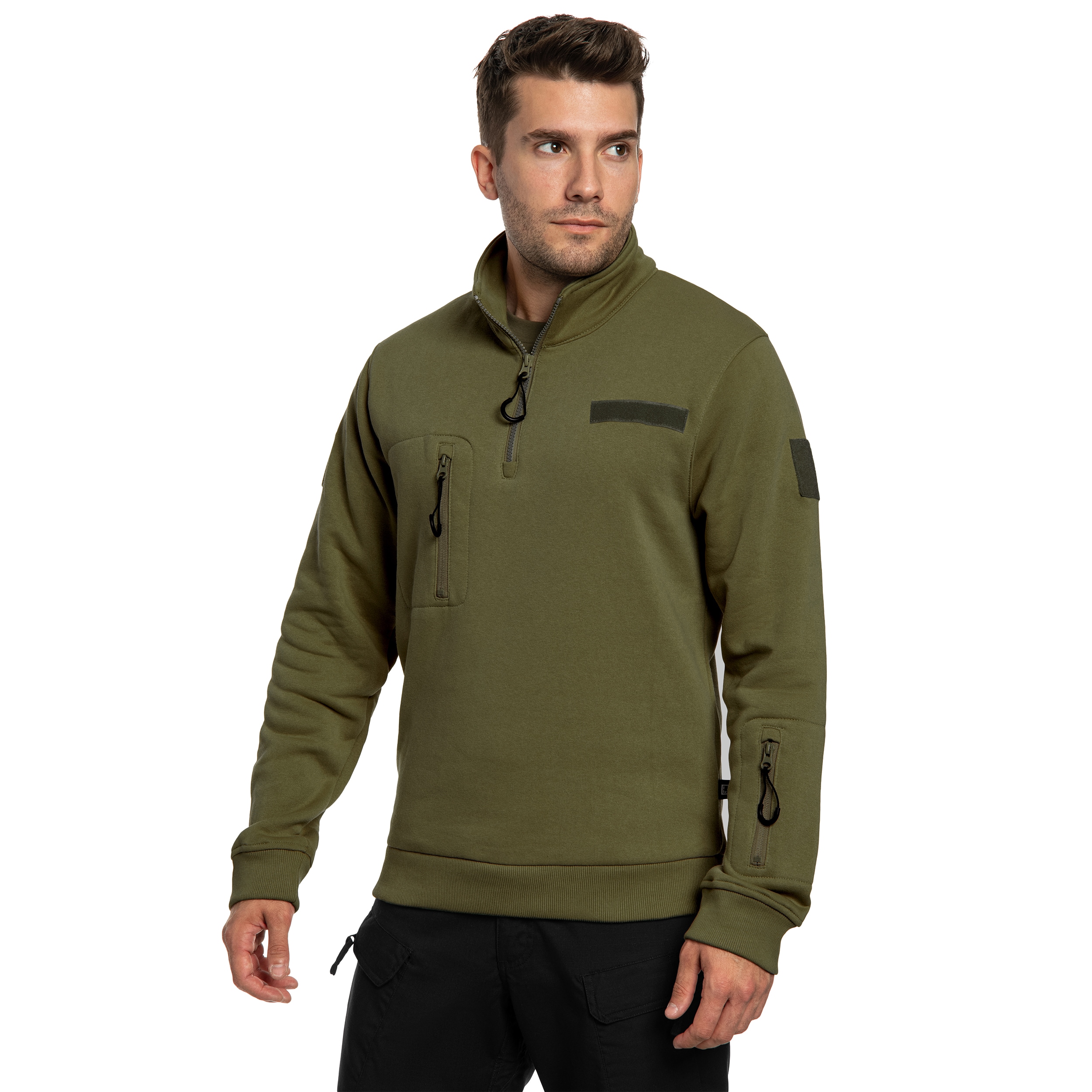 Brandit - Tactical Sweat Troyer Sweatshirt - Olive