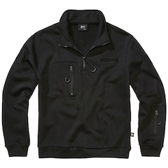 Brandit - Tactical Sweat Troyer Sweatshirt - Black
