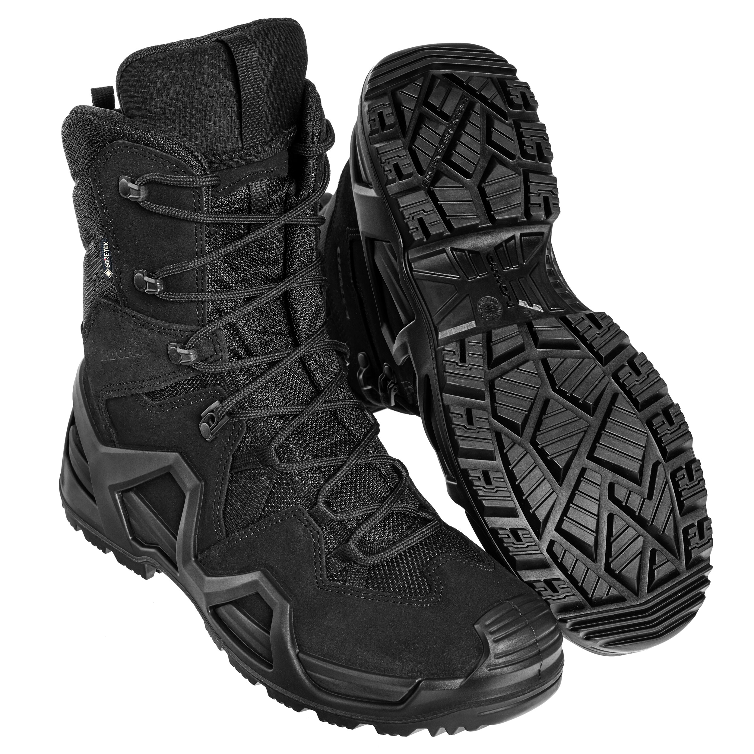 Lowa - Damenschuhe Zephyr GTX Hi MK2 Black + Care Set zur Schuhpflege - Set