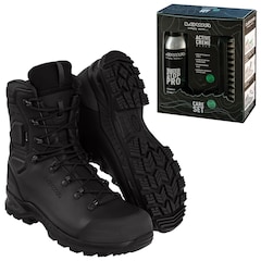 Lowa - MK2 GTX Combat Boot Schuhe Black + Care Set für die Schuhpflege - Set