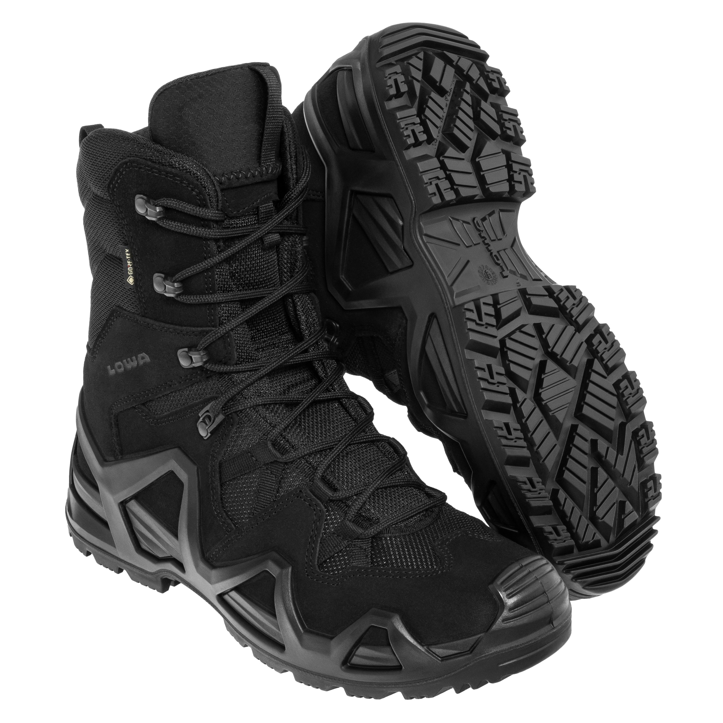 Lowa - Zephyr GTX HI MK2 Schuhe Black + Lowa Care Set Reinigungsset für Schuhe