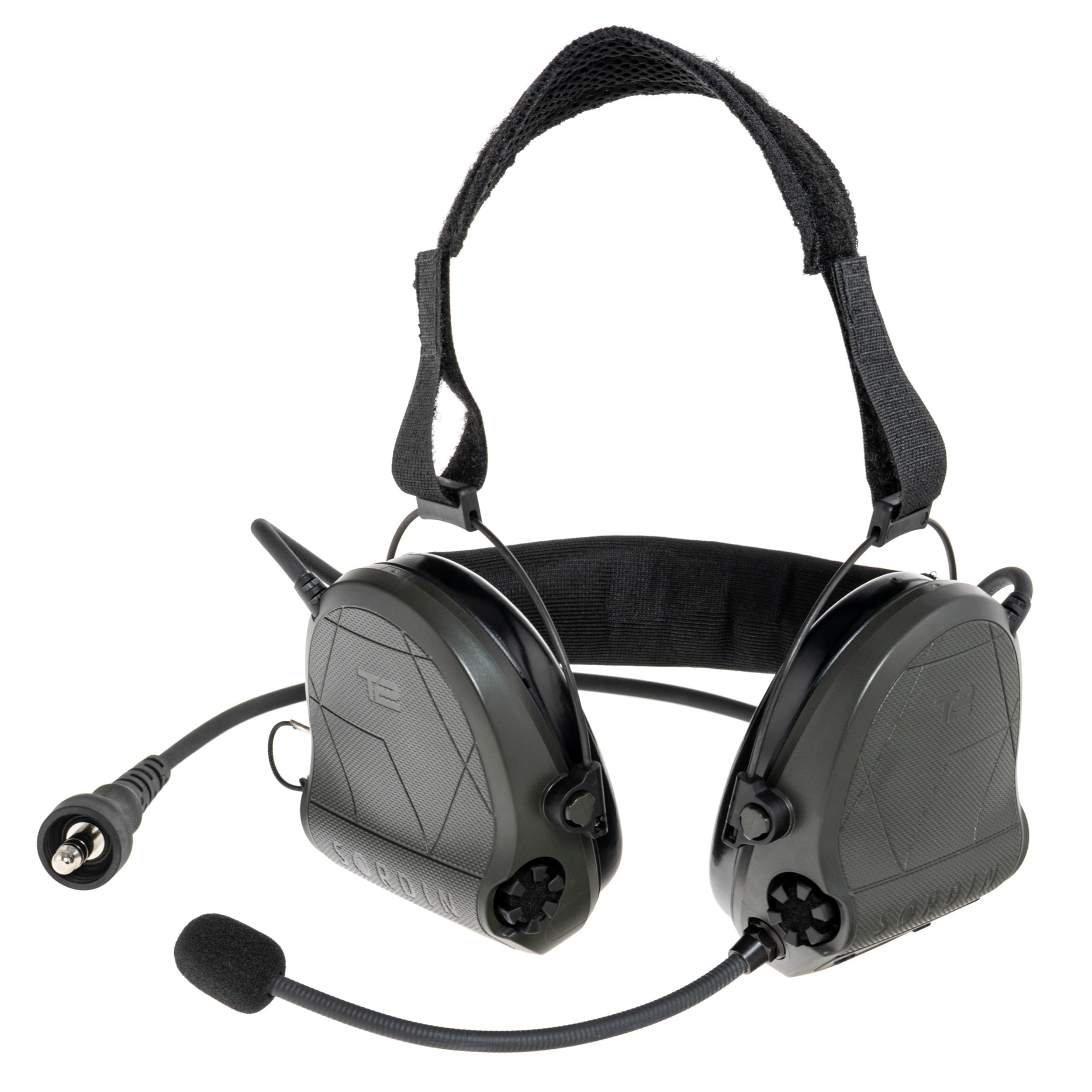 Sordin - Supreme T2 CC Neckband - Aktiver Gehörschutz - Green