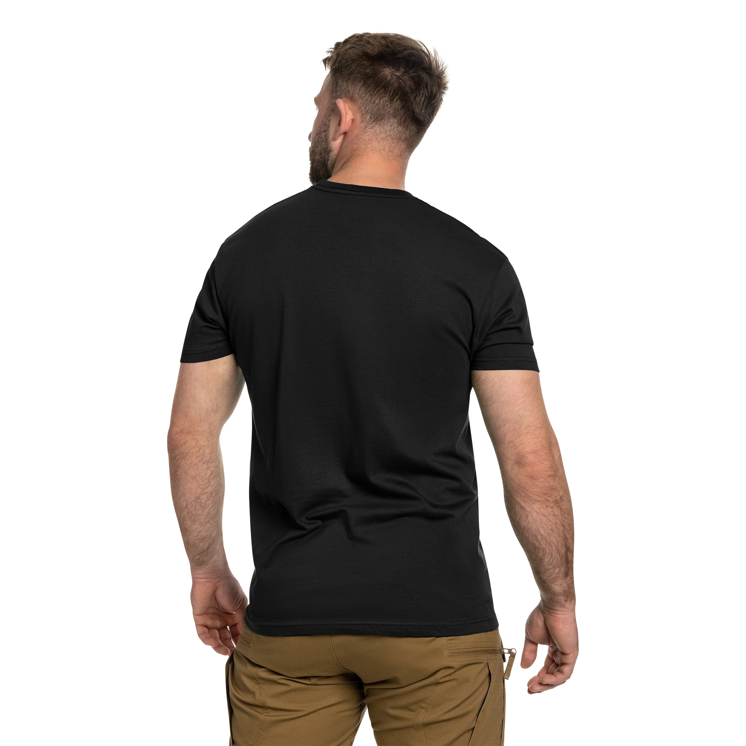 Militär-T-Shirt - Black/Forest Green/Bottle Green - 3 Stk.