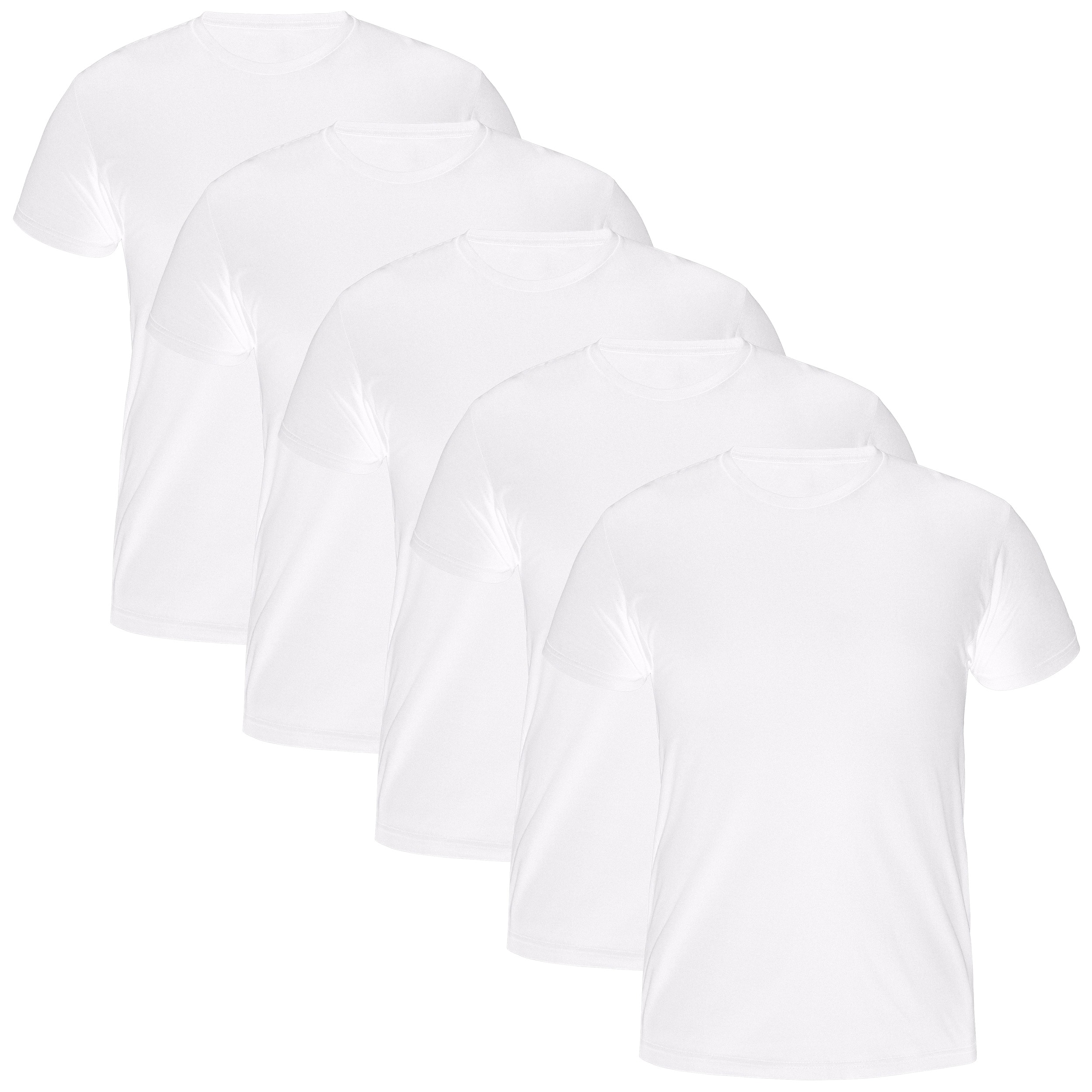 Militärisches T-Shirt White - 5 Stk.