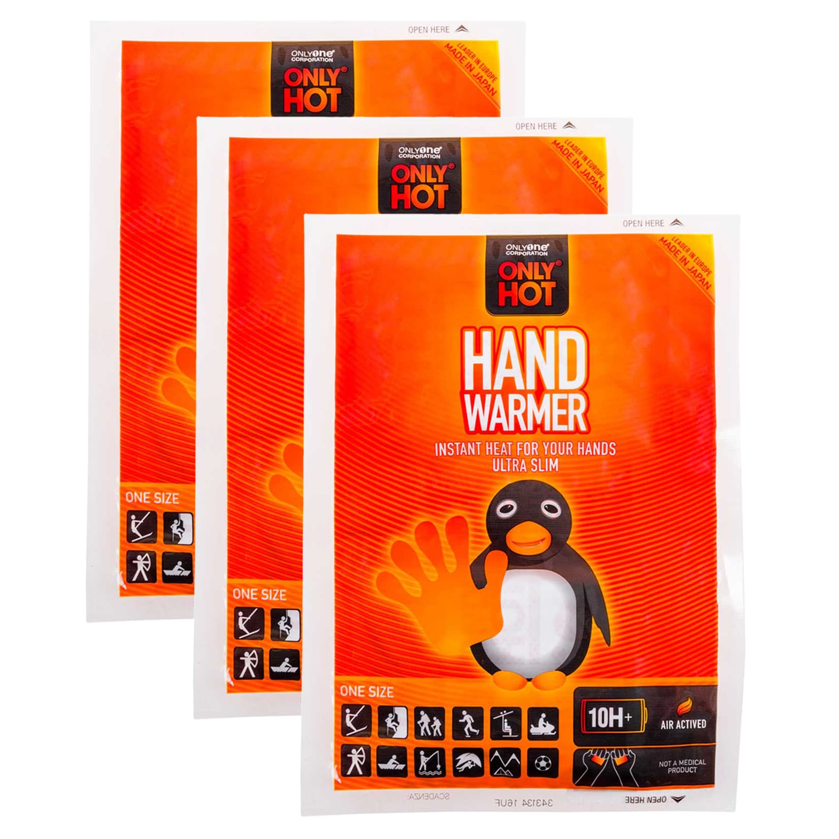 Only - Hot Hand Warmer - Chemische Handwärmer - 3 Stk.