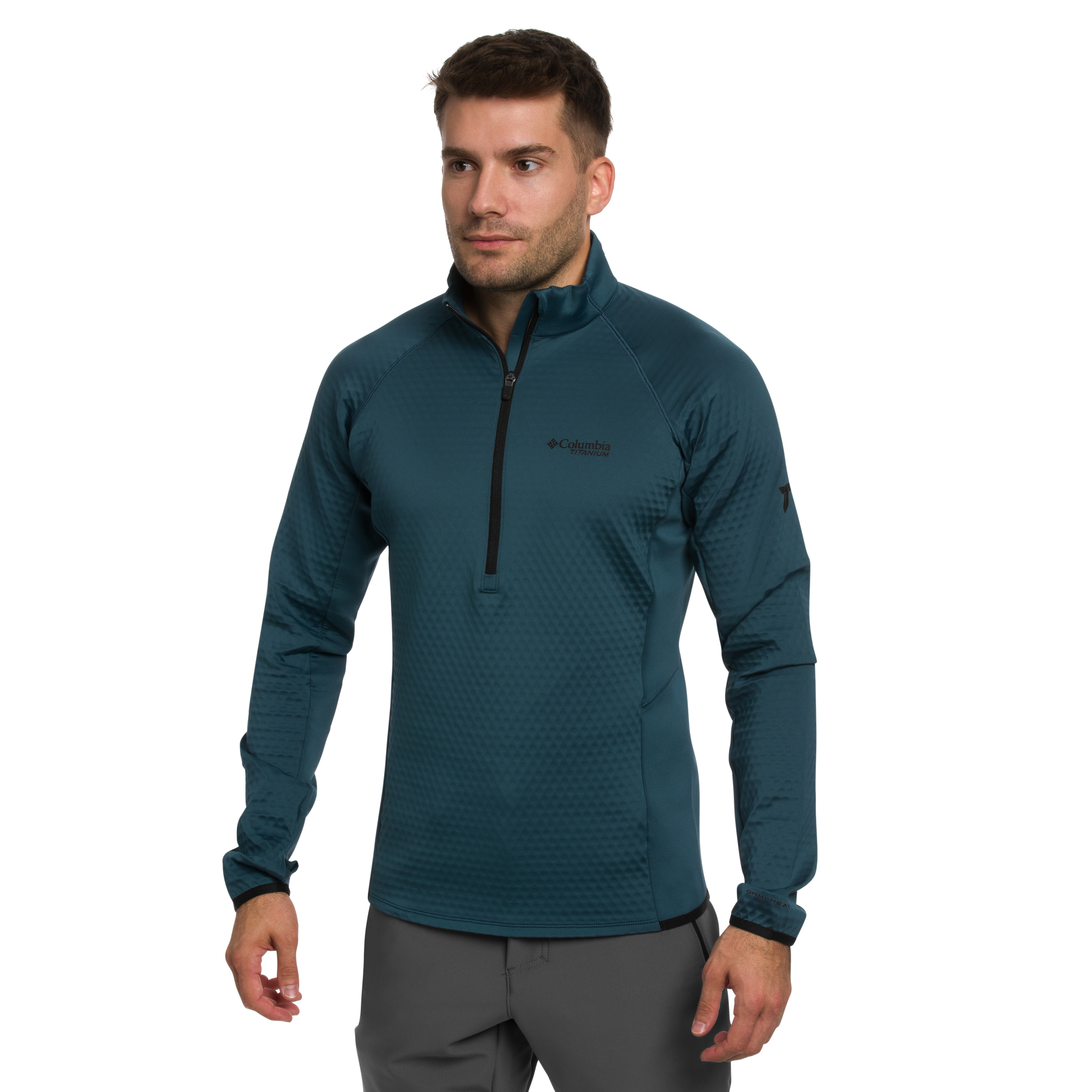 Columbia - Crystal Leaf Omni-Heat Helix Technical Half Zip Fleece - Fleecejacke - Everblue/Black