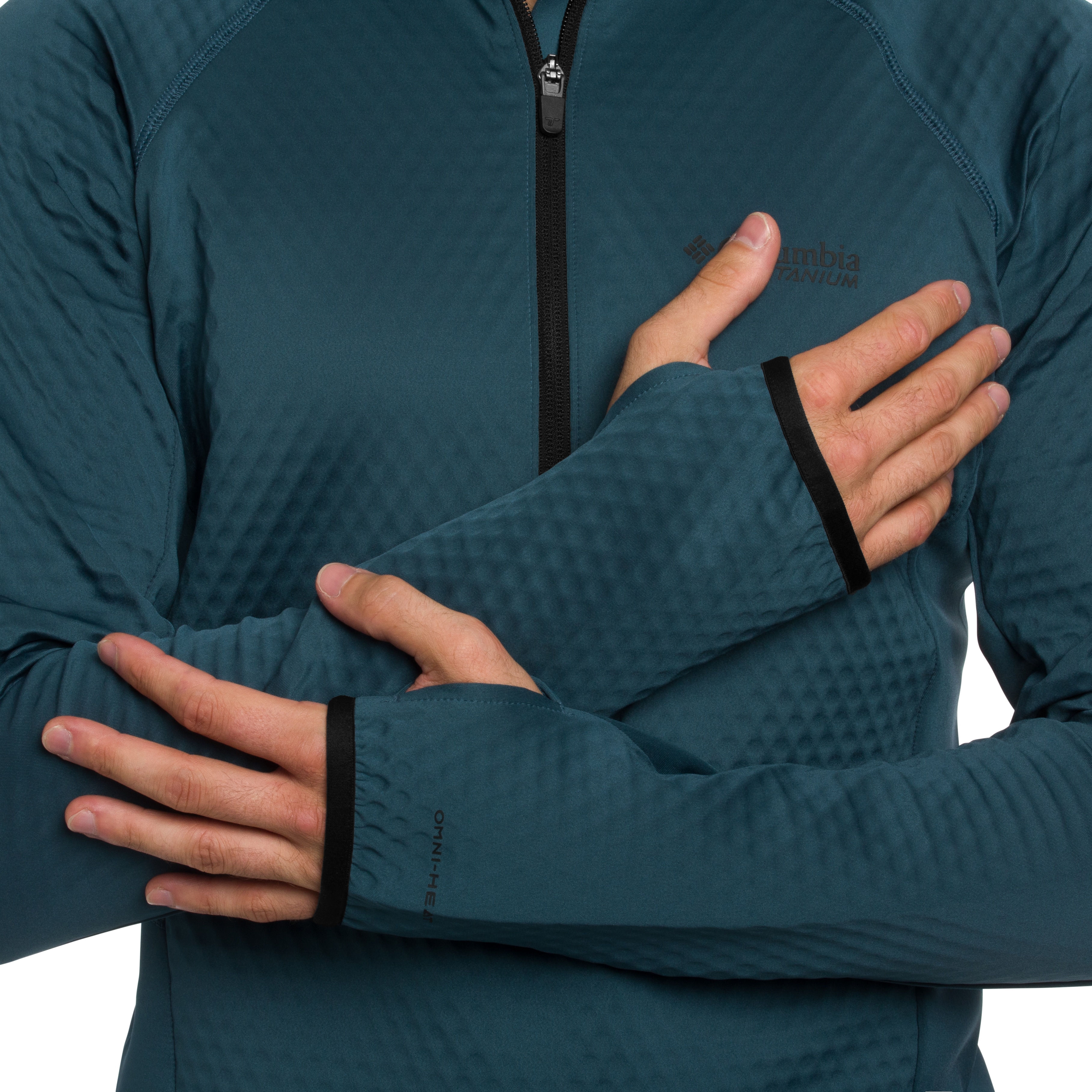 Columbia - Crystal Leaf Omni-Heat Helix Technical Half Zip Fleece - Fleecejacke - Everblue/Black