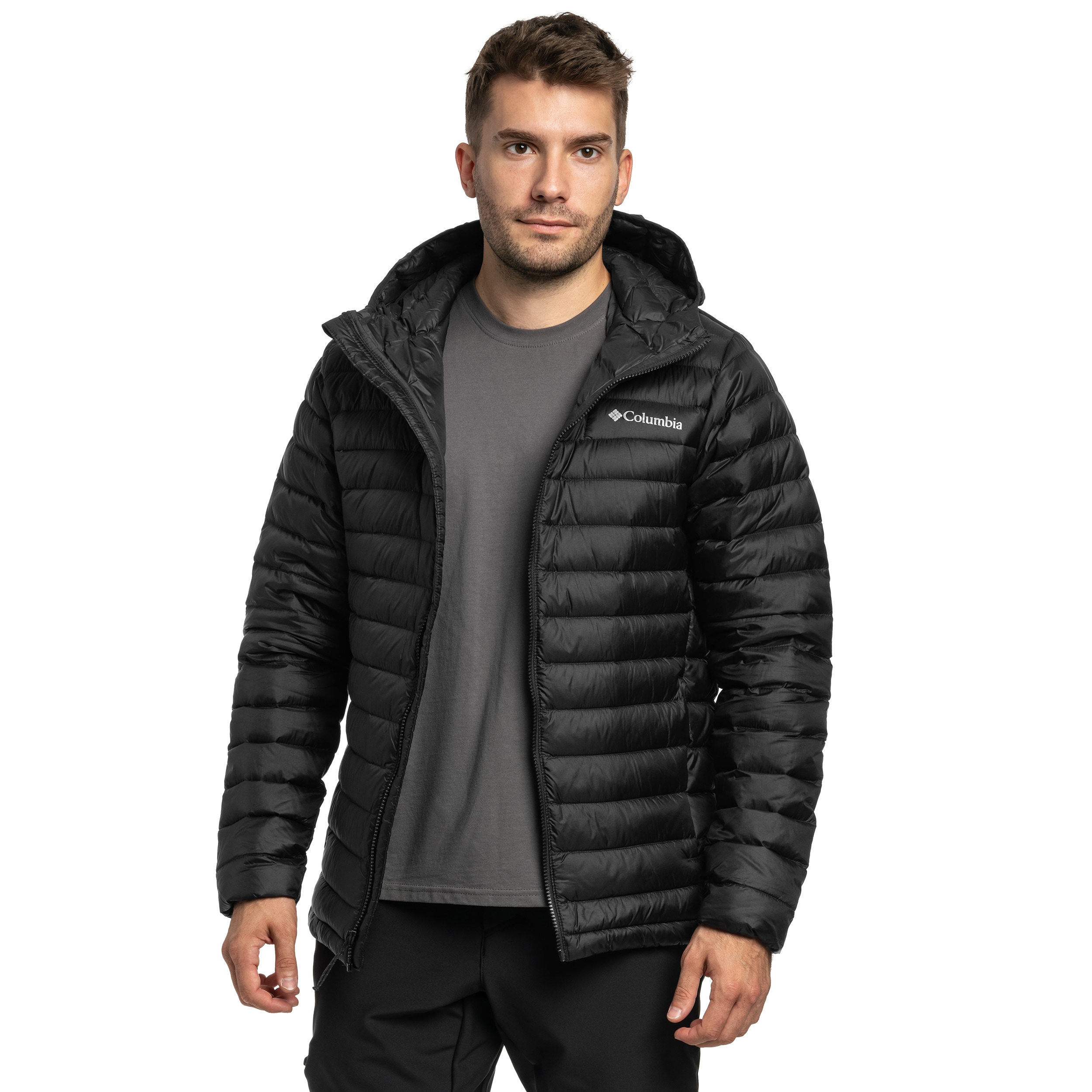 Columbia - Corelite Down Hooded Jacke - Black