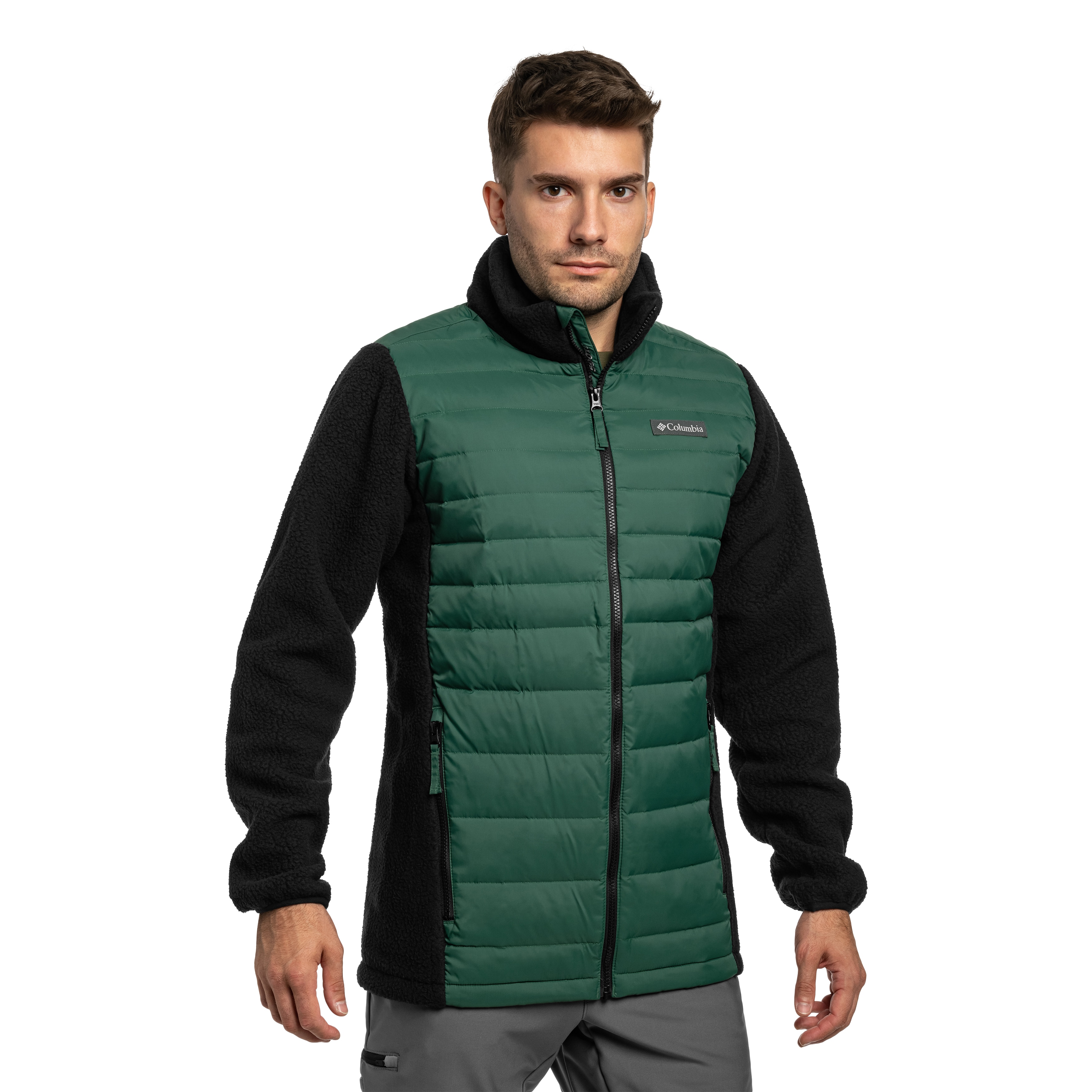Columbia - Juniper Peak Hybrid Down Jacket - Jacke - Rain Forest