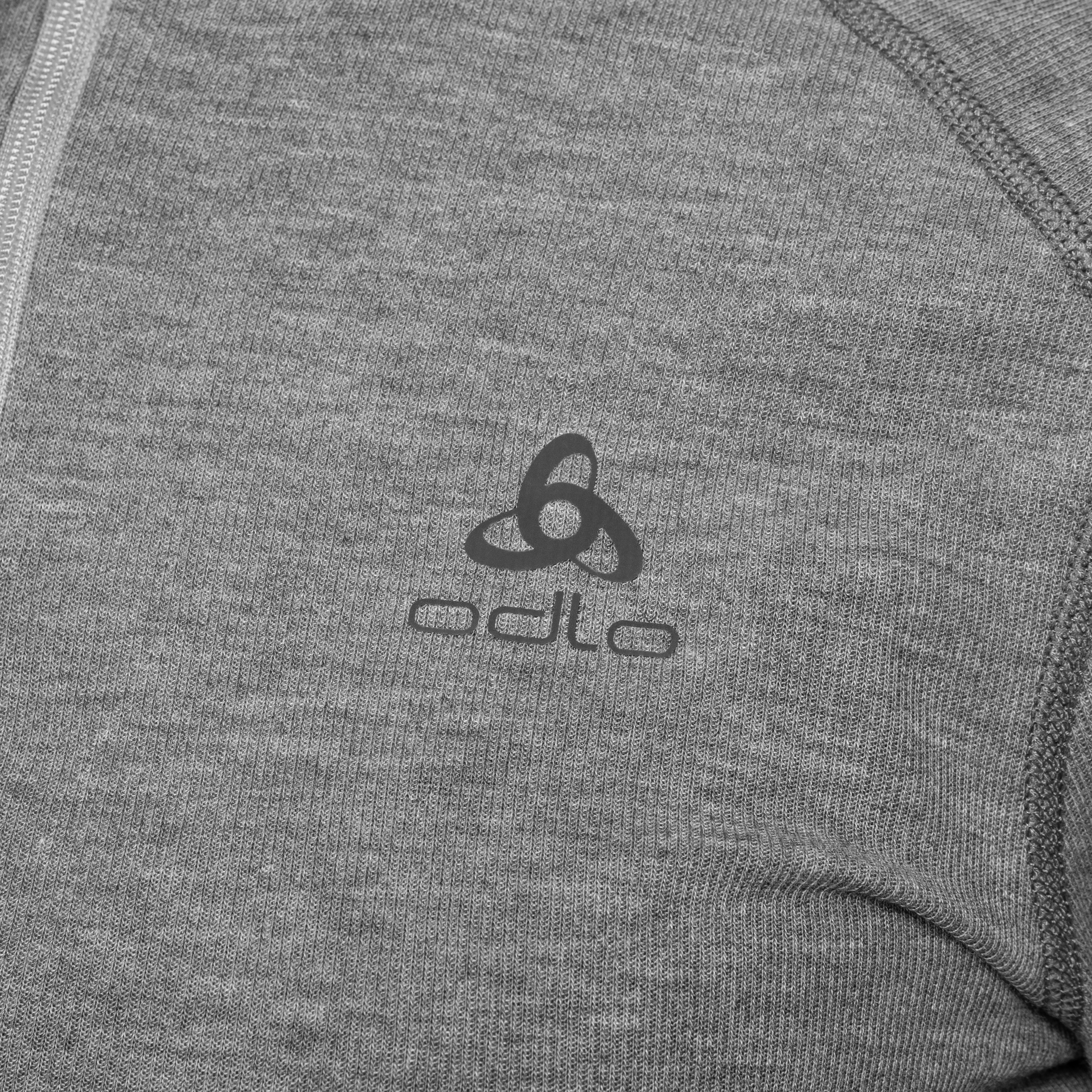 Odlo - Active Warm Base Layer Half-Zip - Thermoaktives Damen-T-Shirt - Grey Melange