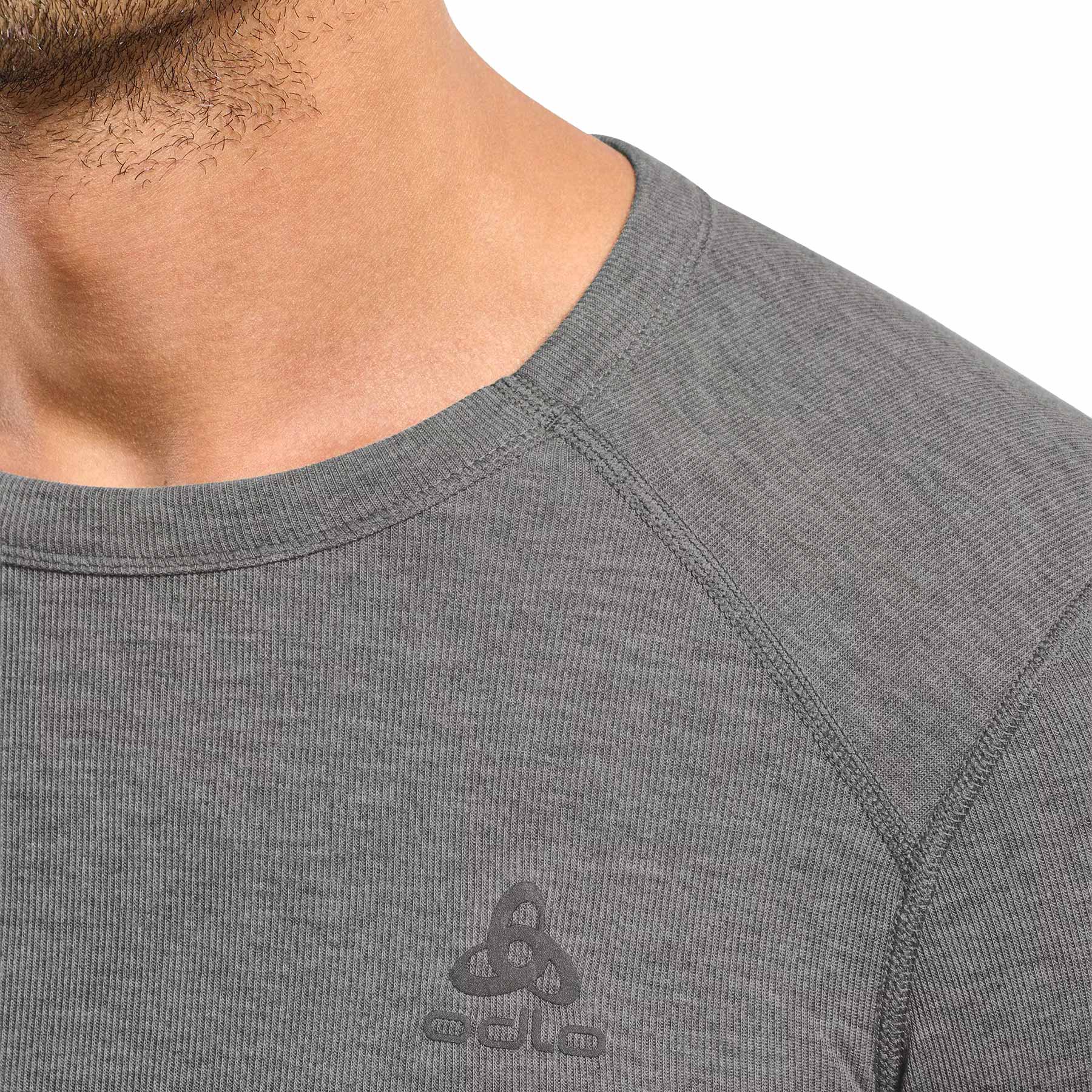 Odlo - Active Warm thermoaktives Langarm-T-Shirt - Odlo Steel Grey Melange