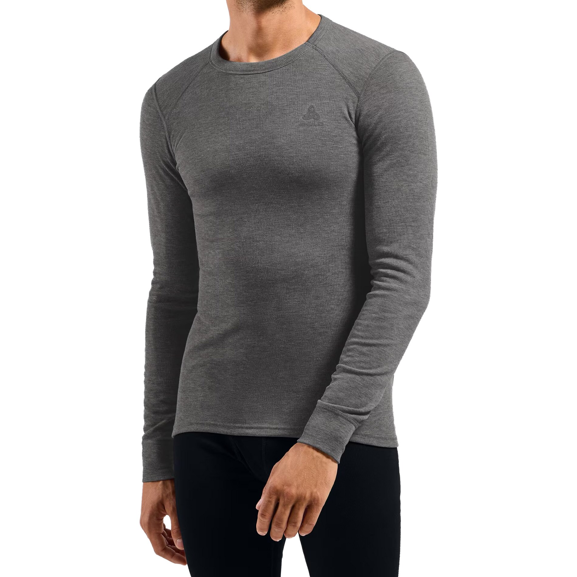 Odlo - Active Warm thermoaktives Langarm-T-Shirt - Odlo Steel Grey Melange