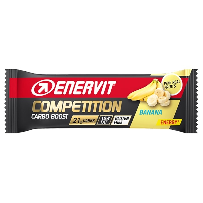 Enervit Sport - Competition Bar Kohlenhydratriegel 3 x 30 g - Banane-Vanille/Aprikose/Orange