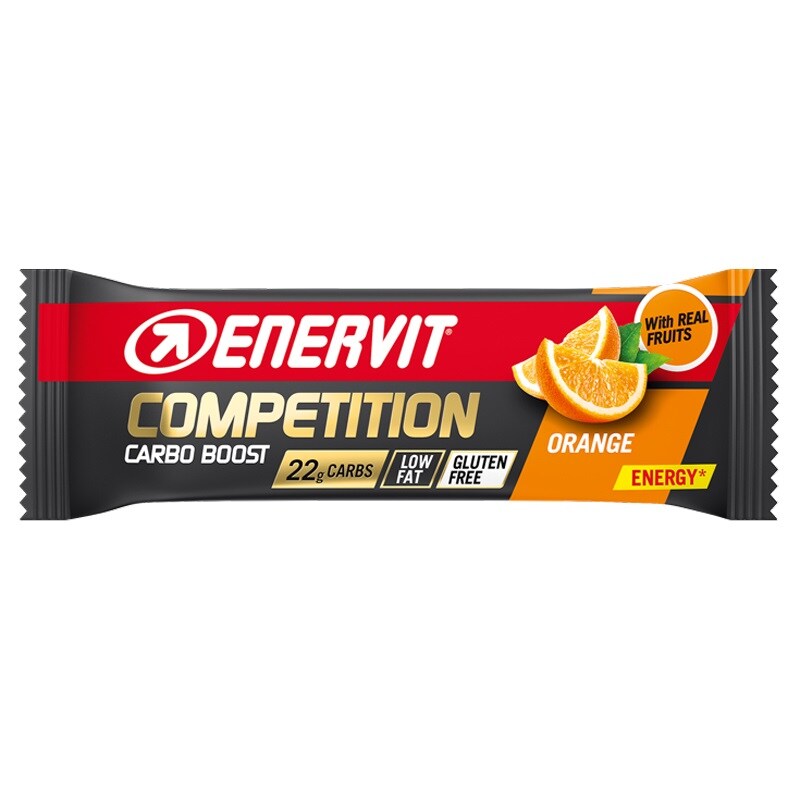 Enervit Sport - Competition Bar Kohlenhydratriegel 3 x 30 g - Banane-Vanille/Aprikose/Orange