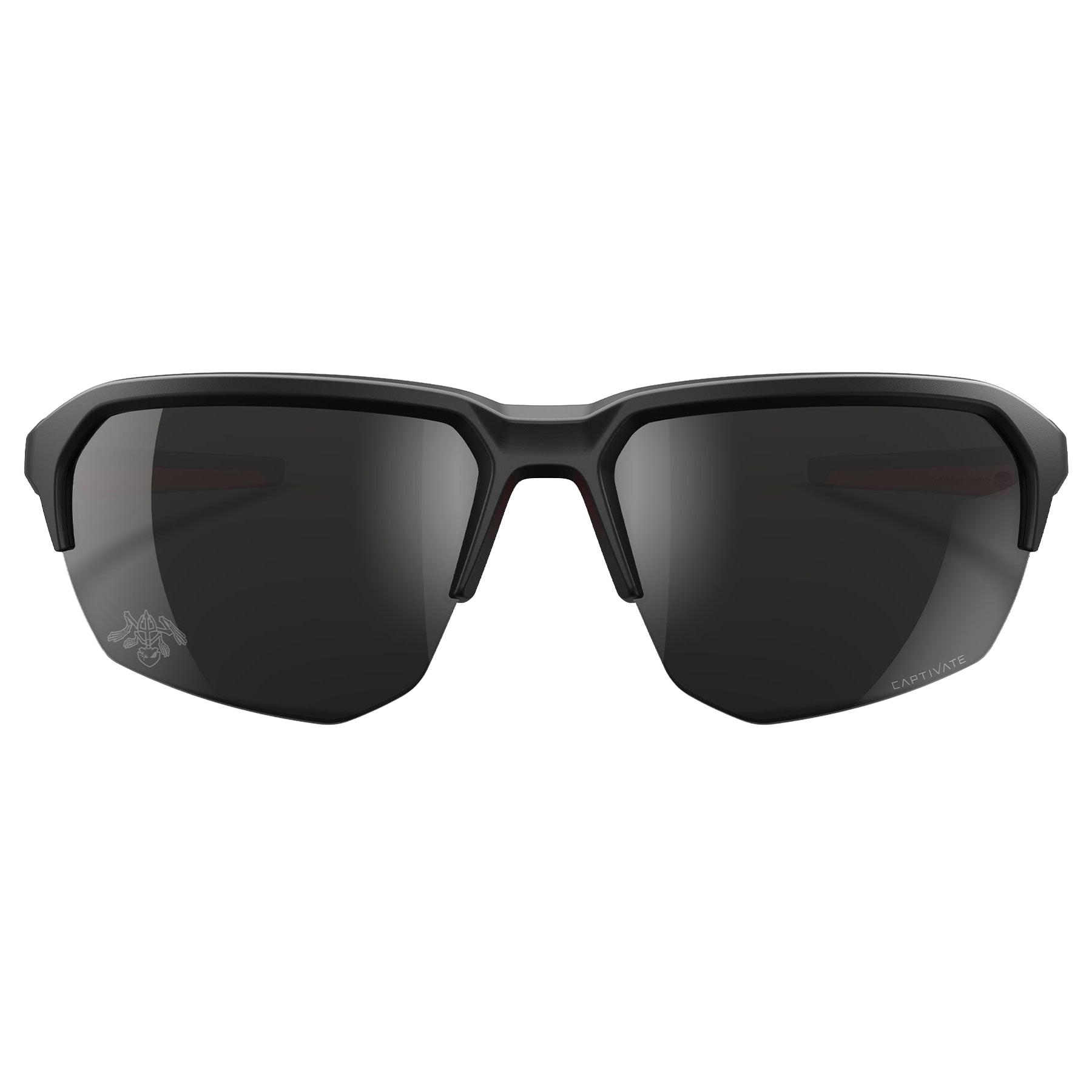 Wiley X - WX JAKL American Sniper Signature Series Brille - Captivate Black Mirror/Matte Black/Red
