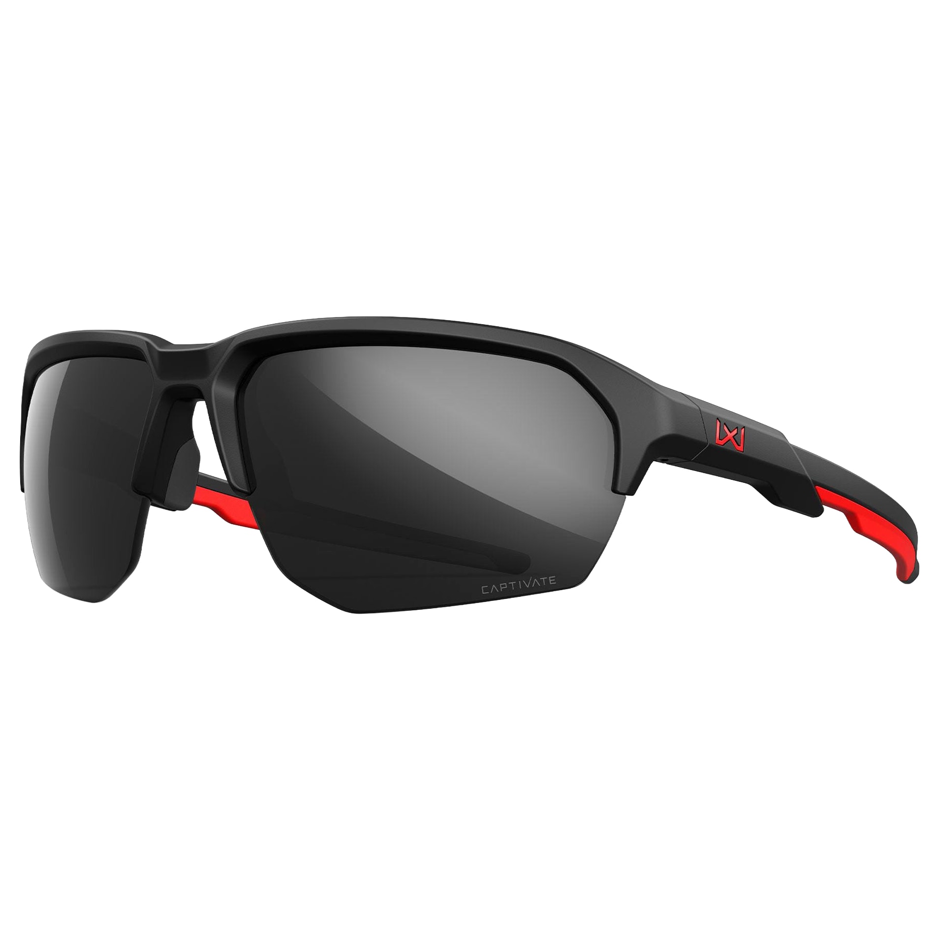 Wiley X - WX JAKL American Sniper Signature Series Brille - Captivate Black Mirror/Matte Black/Red