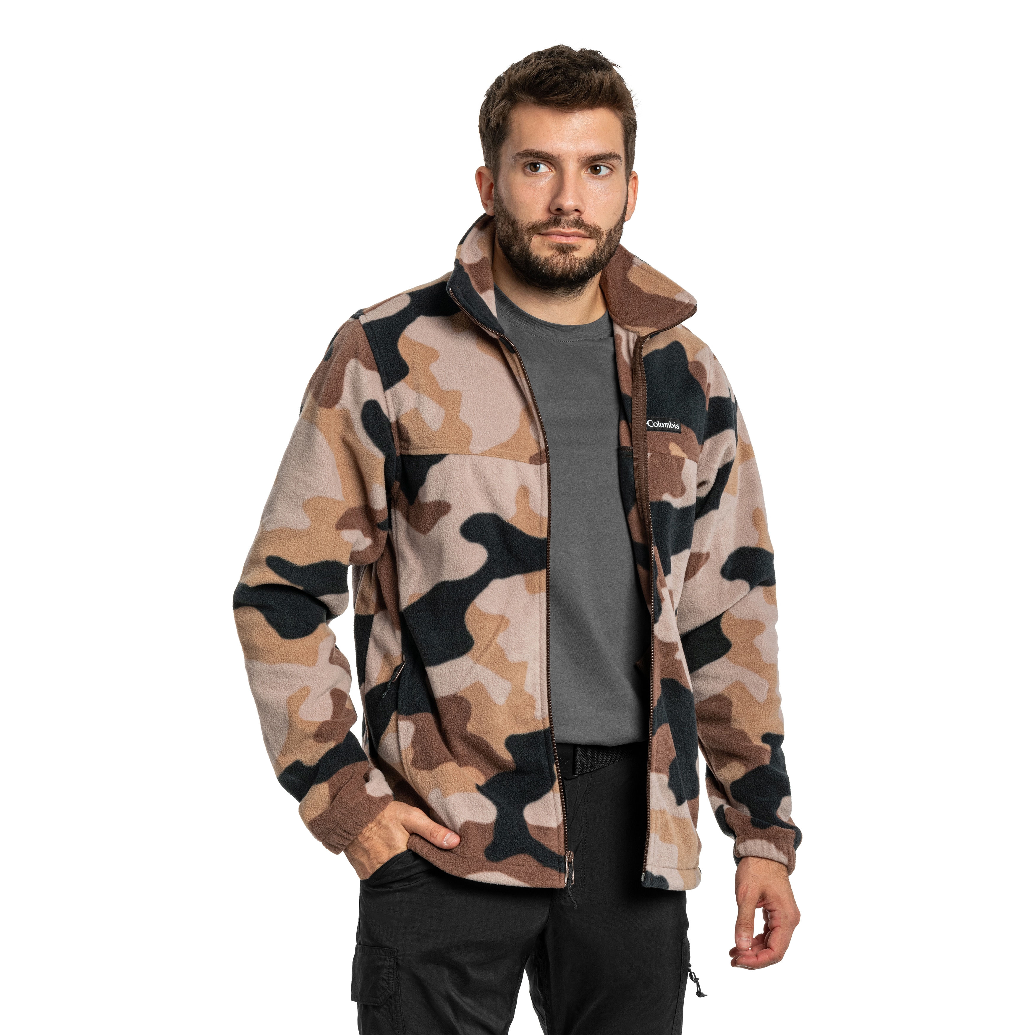 Columbia - Steens Mountain Printed Jacket Fleece - Tobacco Mod Camo