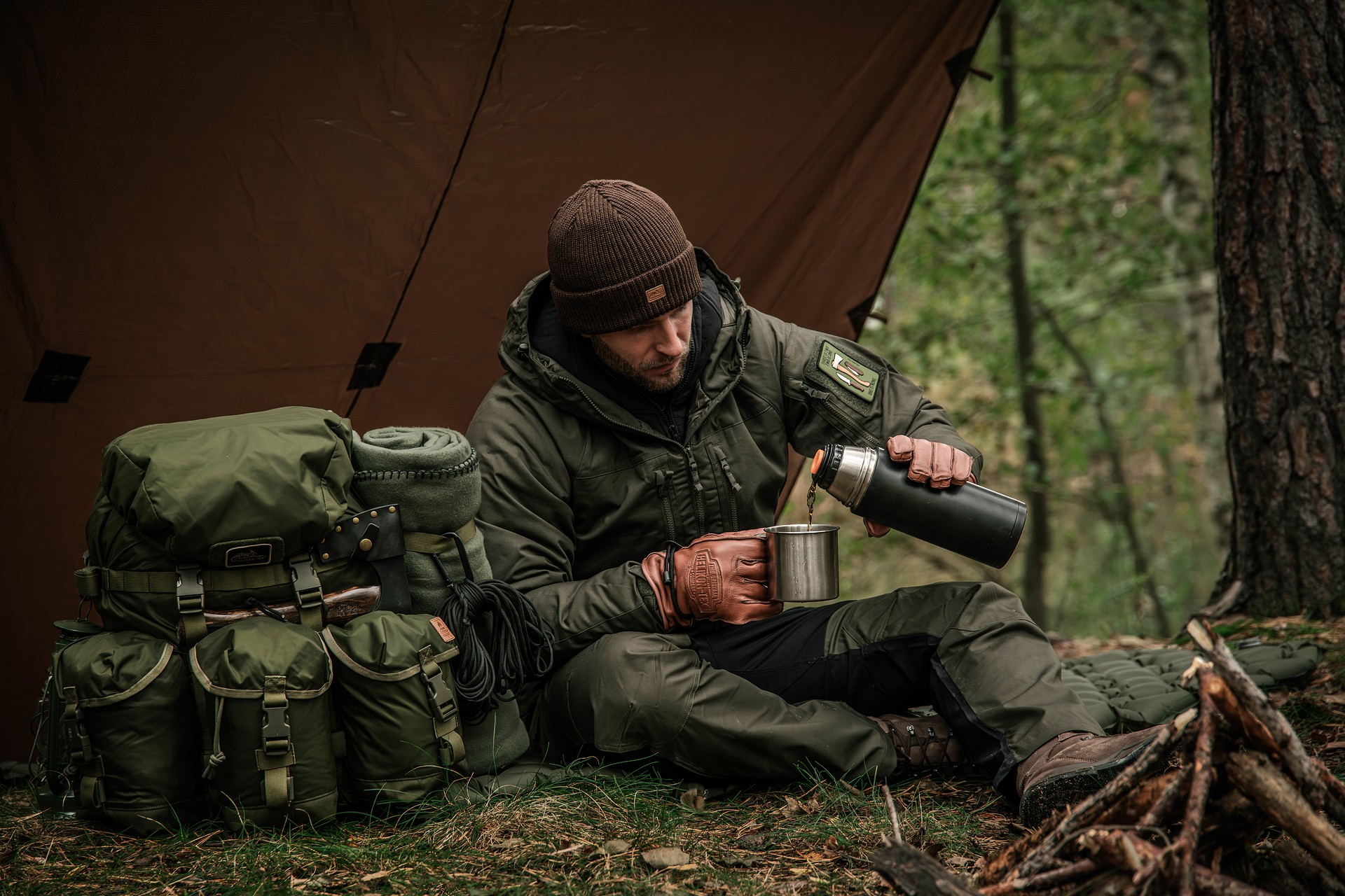 Helikon - Winter Yukon Duracanvas Jacke - Taiga Green