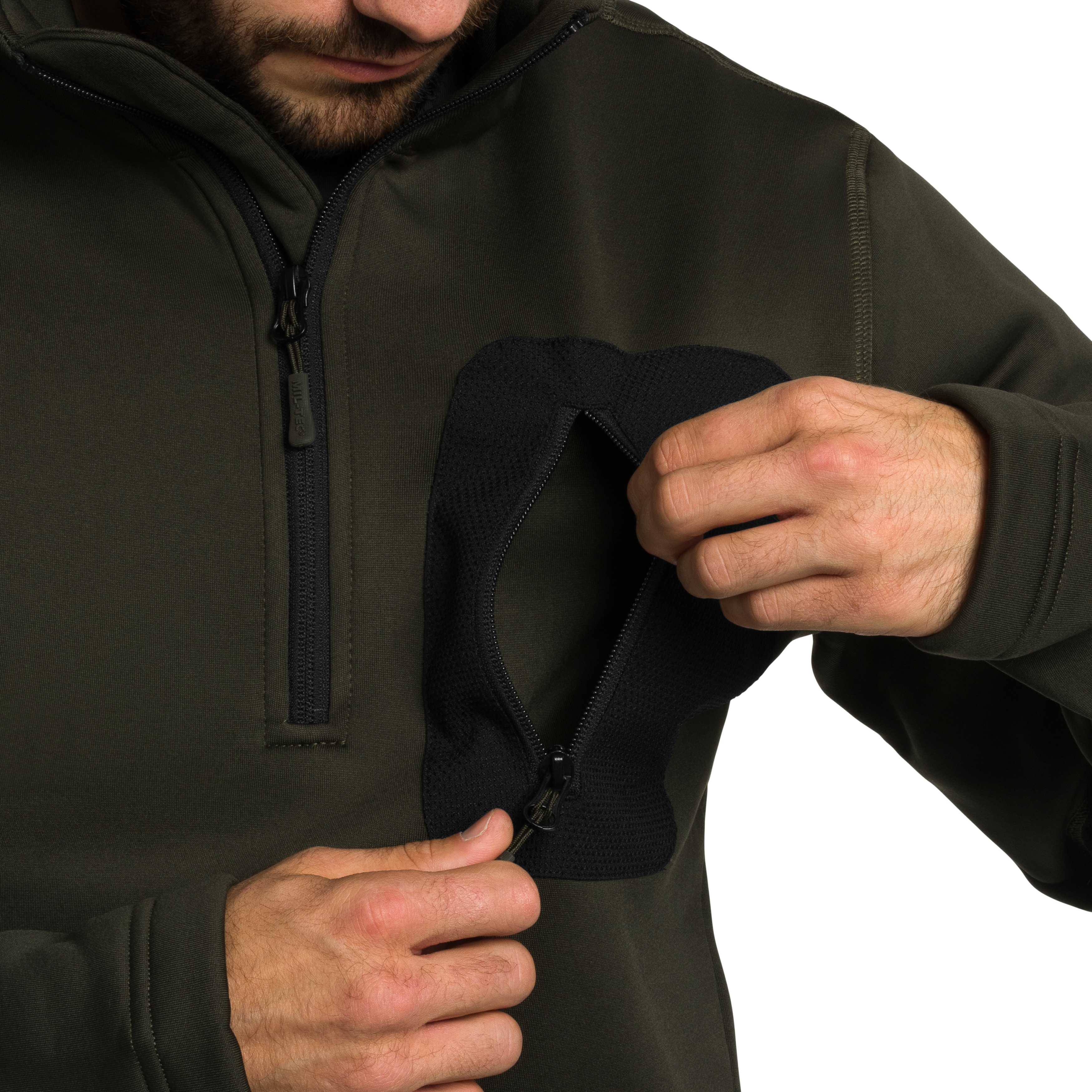 Mil-Tec - Thermo Fleece Zip Sweatshirt - Olive