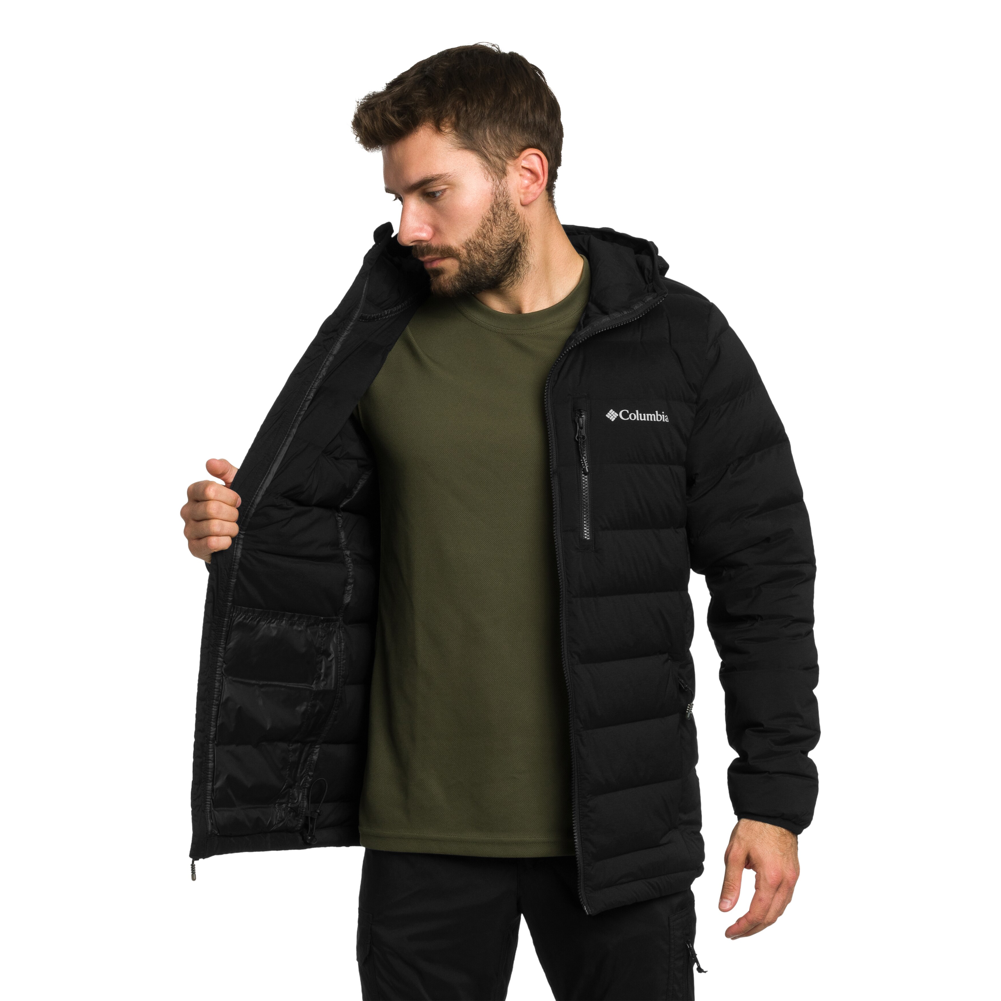 Columbia - Drift Peak Stretch Down Hooded Jacke - Black
