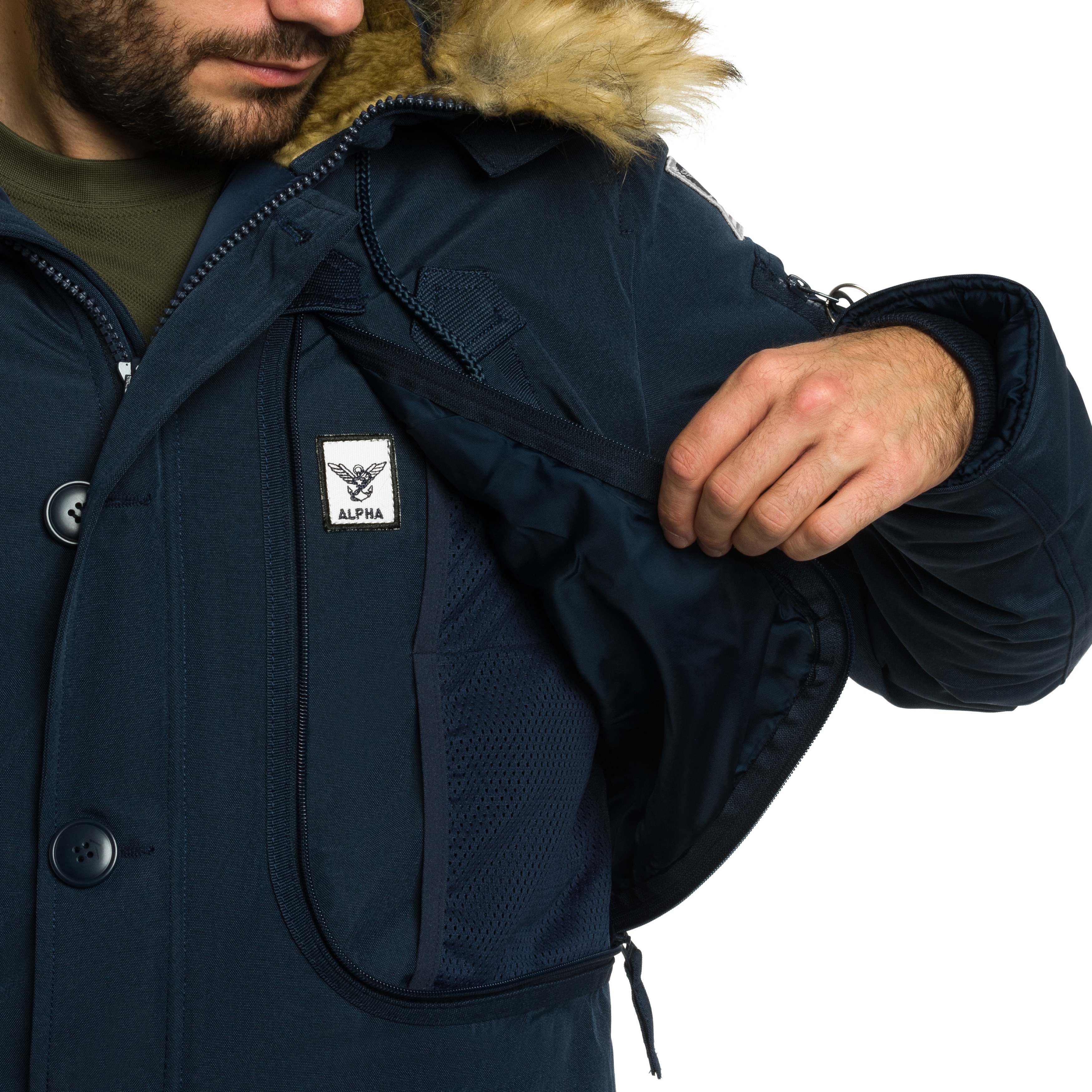 Alpha Industries - Polar Jacket - Jacke - Replica Blue