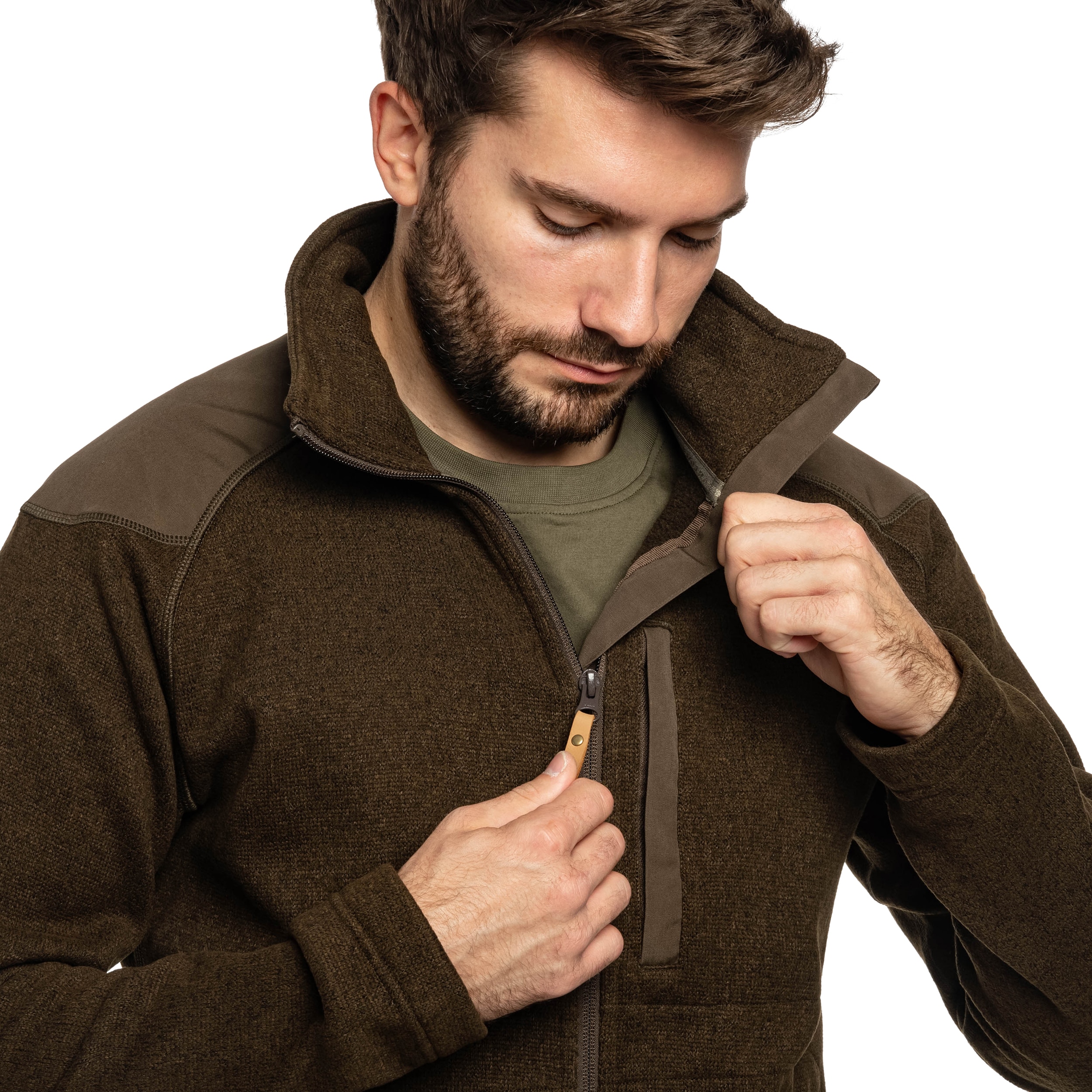 Fjallraven - Buck Fleece - Fleecejacke - Dark Olive
