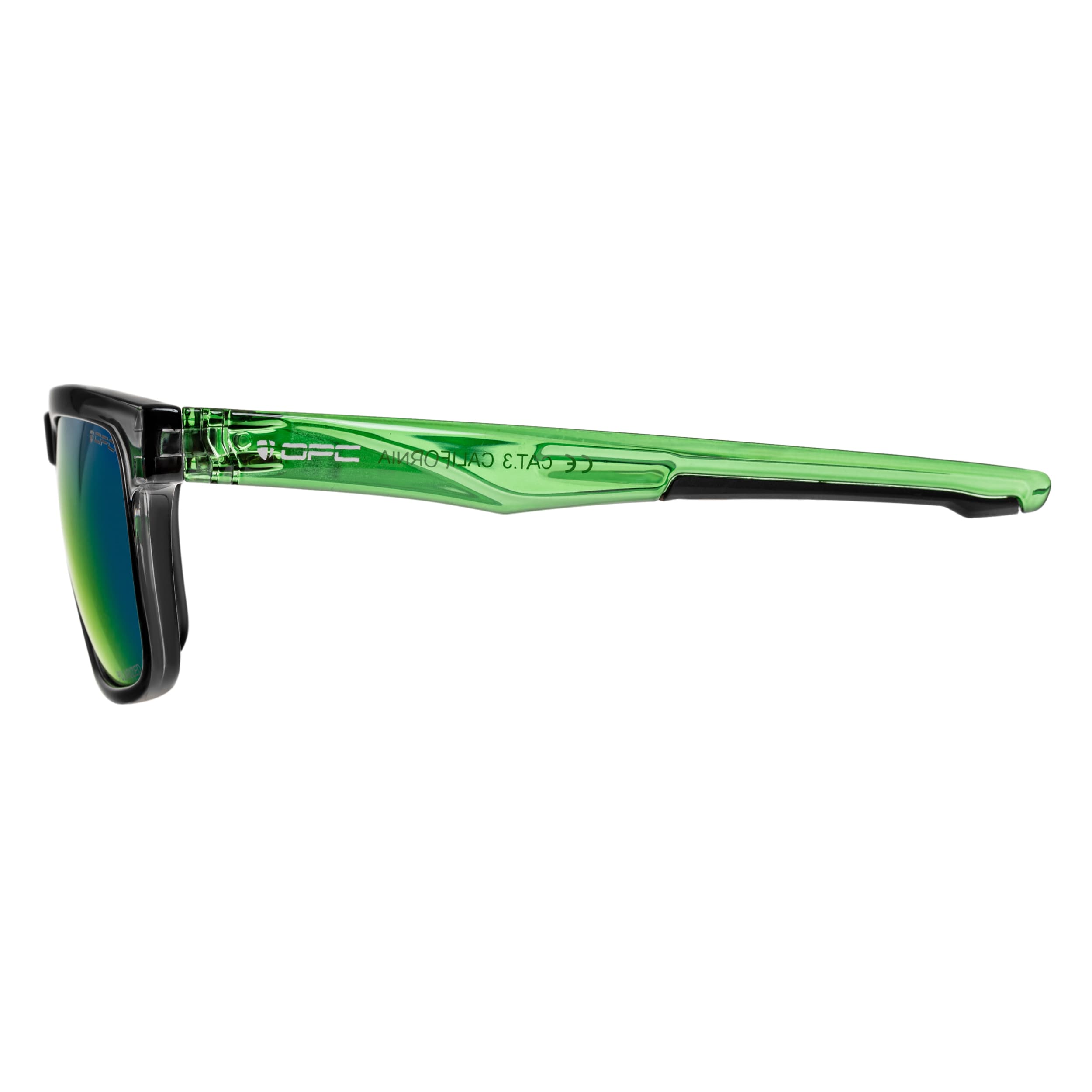OPC - Lifestyle California Black/Green Revo - Sonnenbrille mit Polarisation