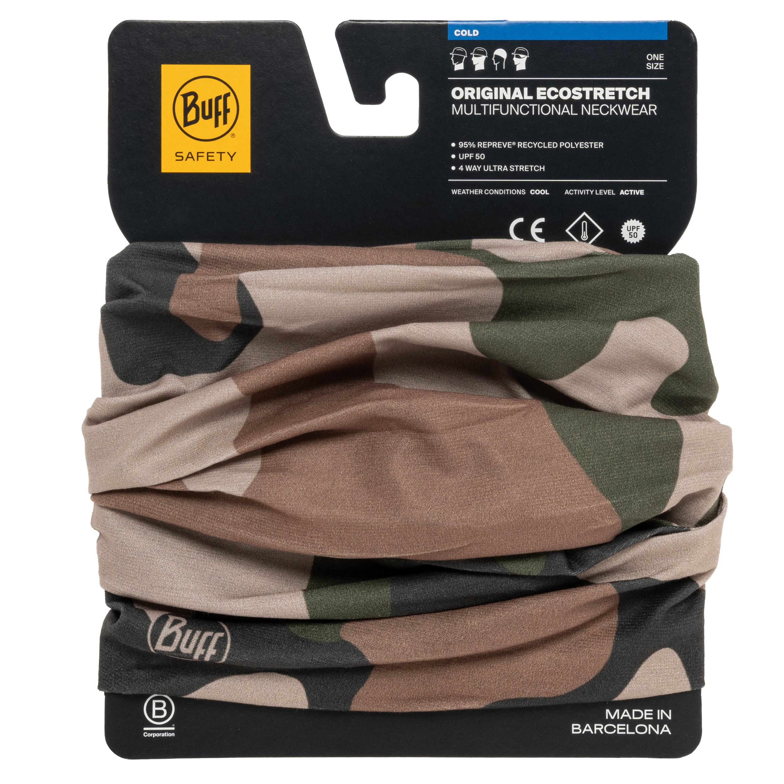 Buff - Safety Original Ecostretch - Schlauchschal - Cyres Forest