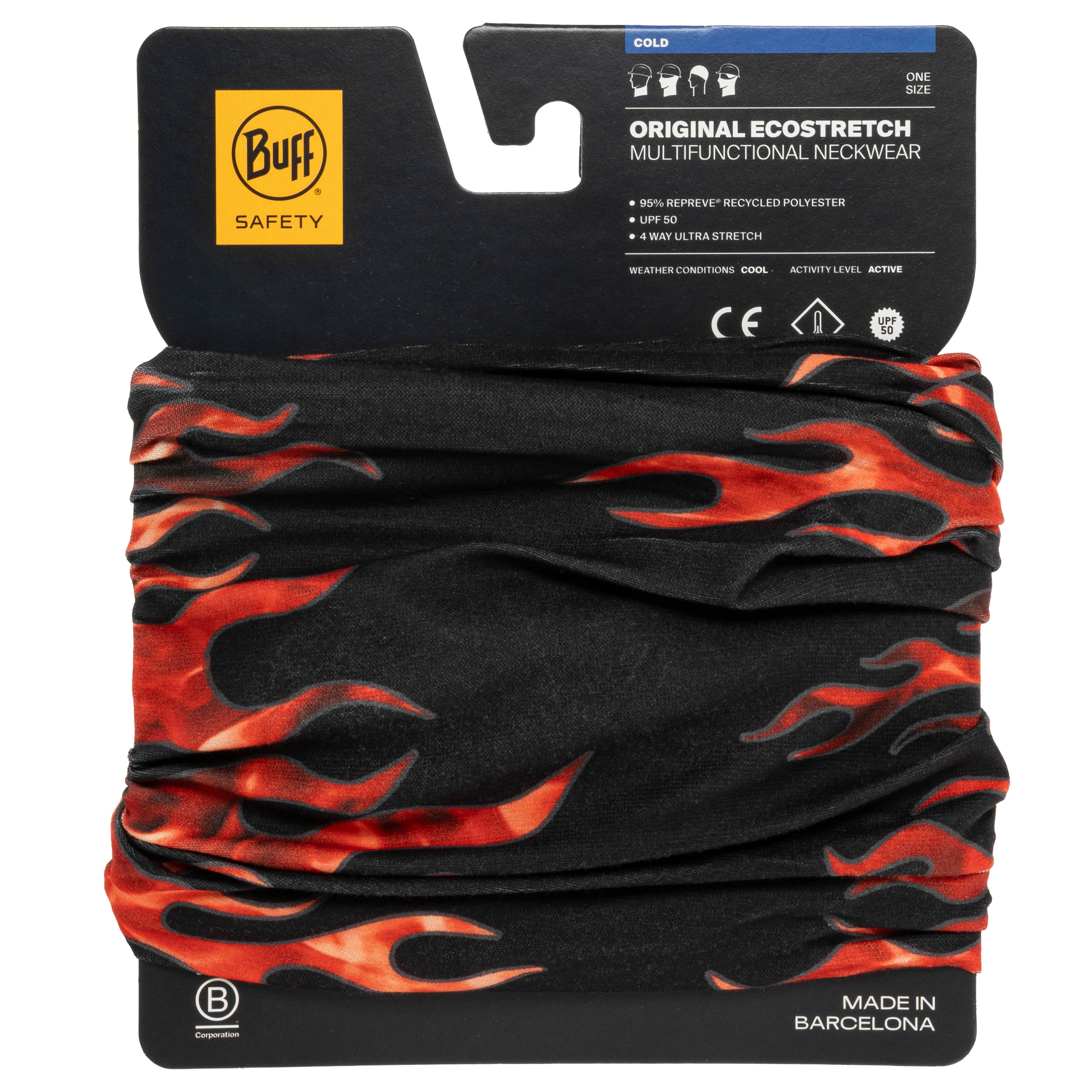 Buff - Safety Original Ecostretch Schlauchschal - Galvanic Multi