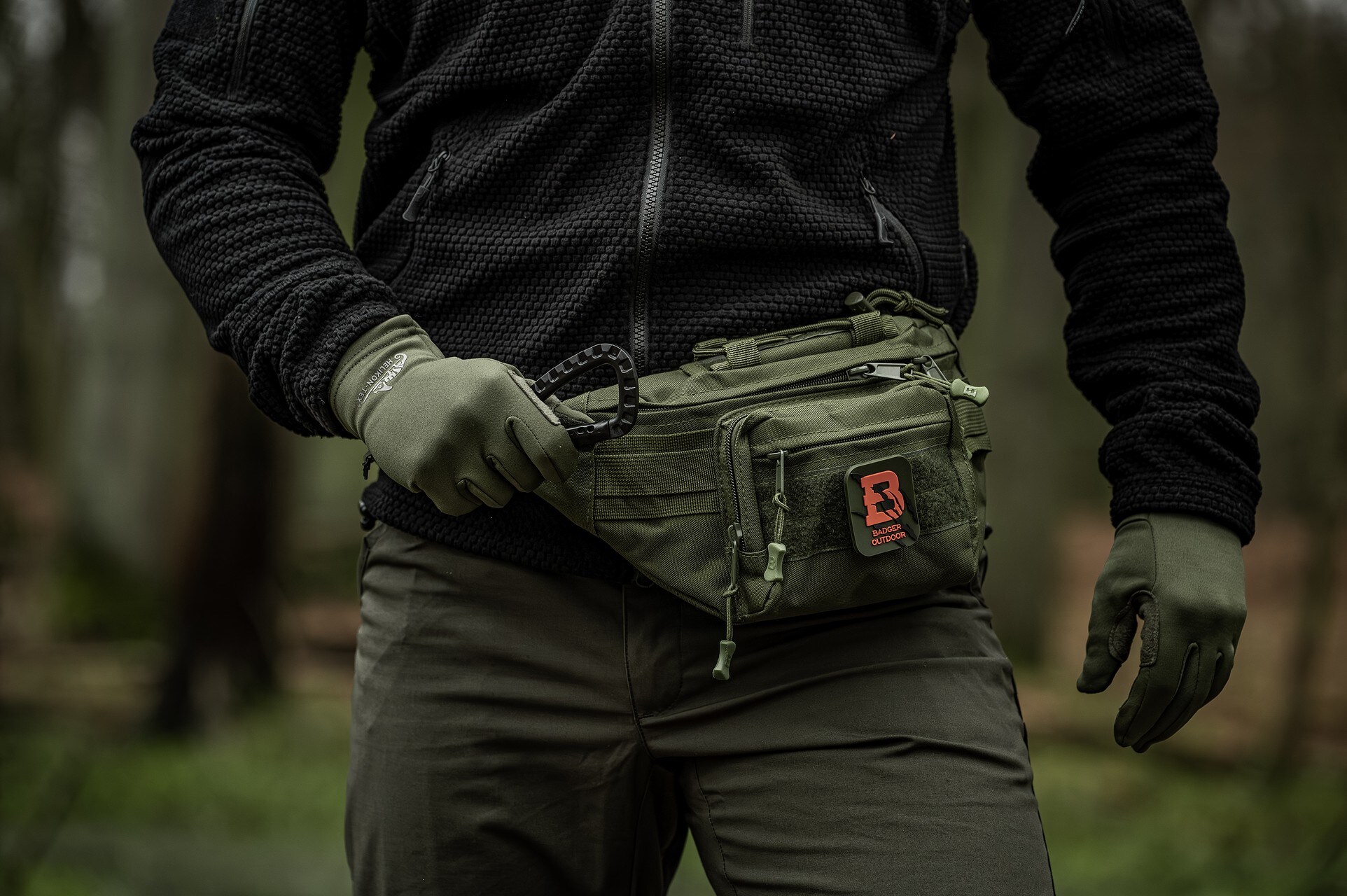 Badger Outdoor - CAR-16 Karabinerhaken - Black - 2 Stk.