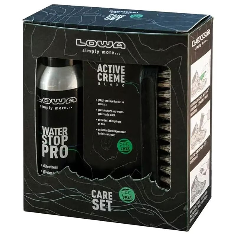 Lowa - Damenschuhe Z-8N GTX WS C Black + Care Set Lowa zur Schuhreinigung - Set