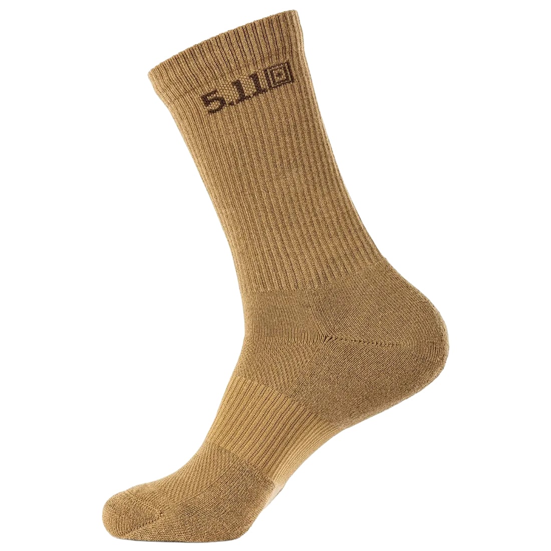 5.11 - Duty Ready Basic Crew US Dark Coyote Socken - 4 Paar
