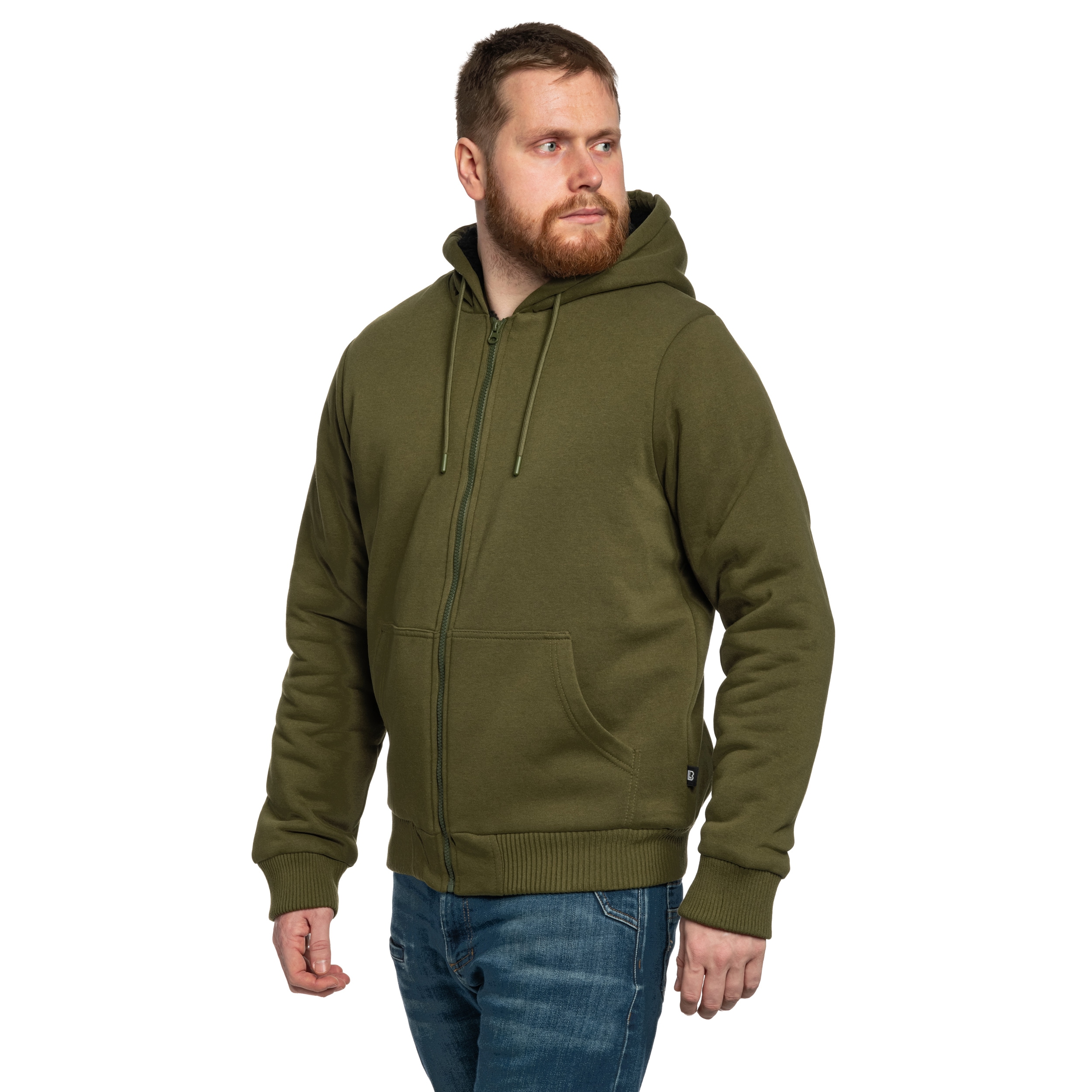 Brandit - Sweatjacket Teddylining Sweatshirt - Olive