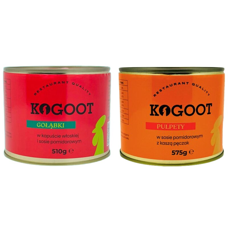 Kogoot - Konservierte Lebensmittel Gefüllte Kohlrouladen 510 g, Fleischbällchen 575 g