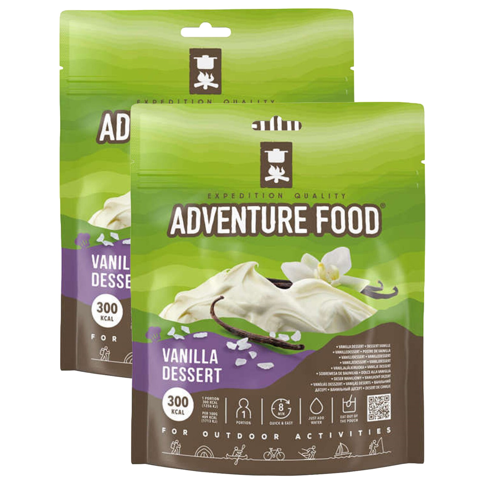Adventure Food - Gefriergetrocknete Lebensmittel - Vanille-Dessert 73 g -  2 Stk.