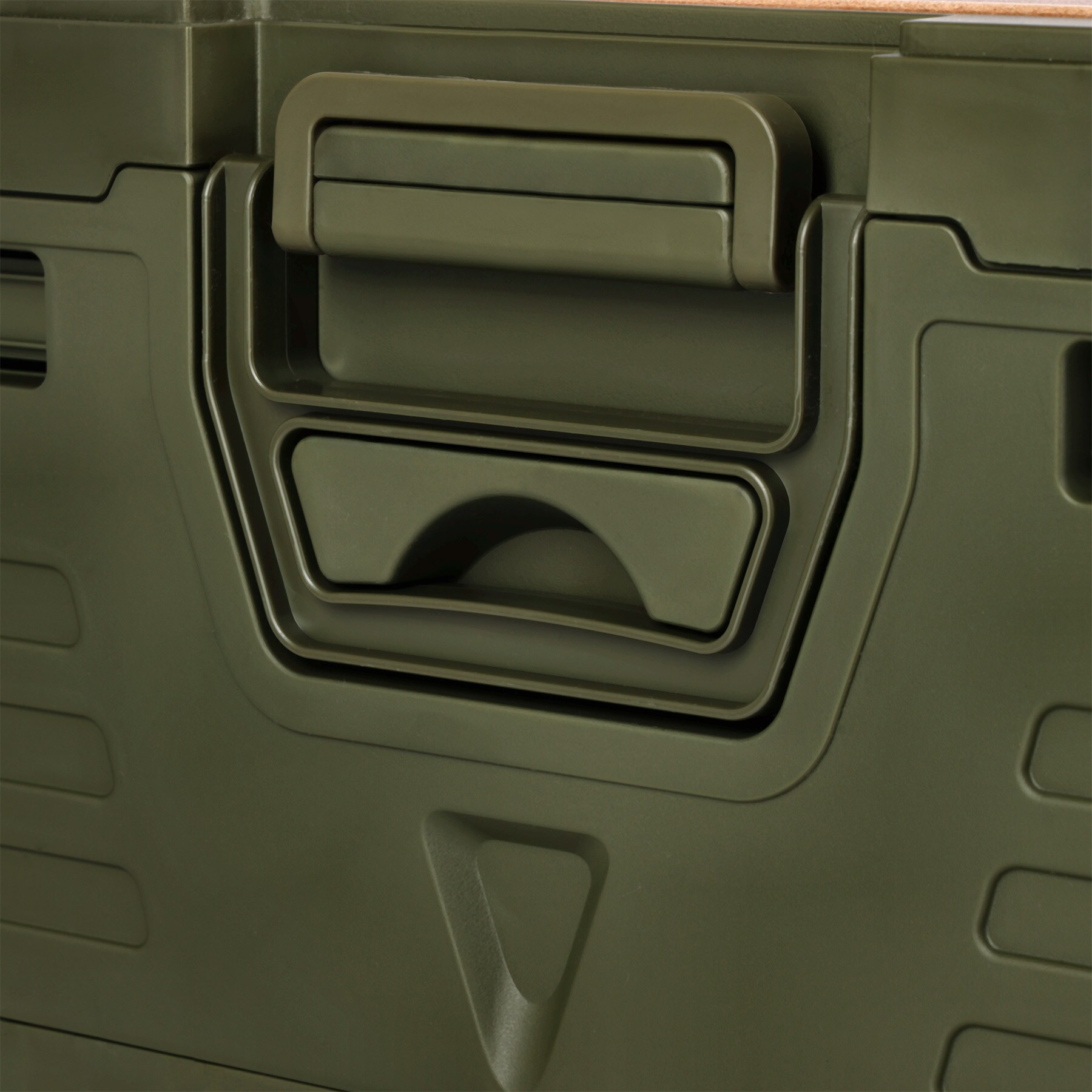 Nils Camp - NCB4002 Transportkiste mit Holzplatte 32 l – Green