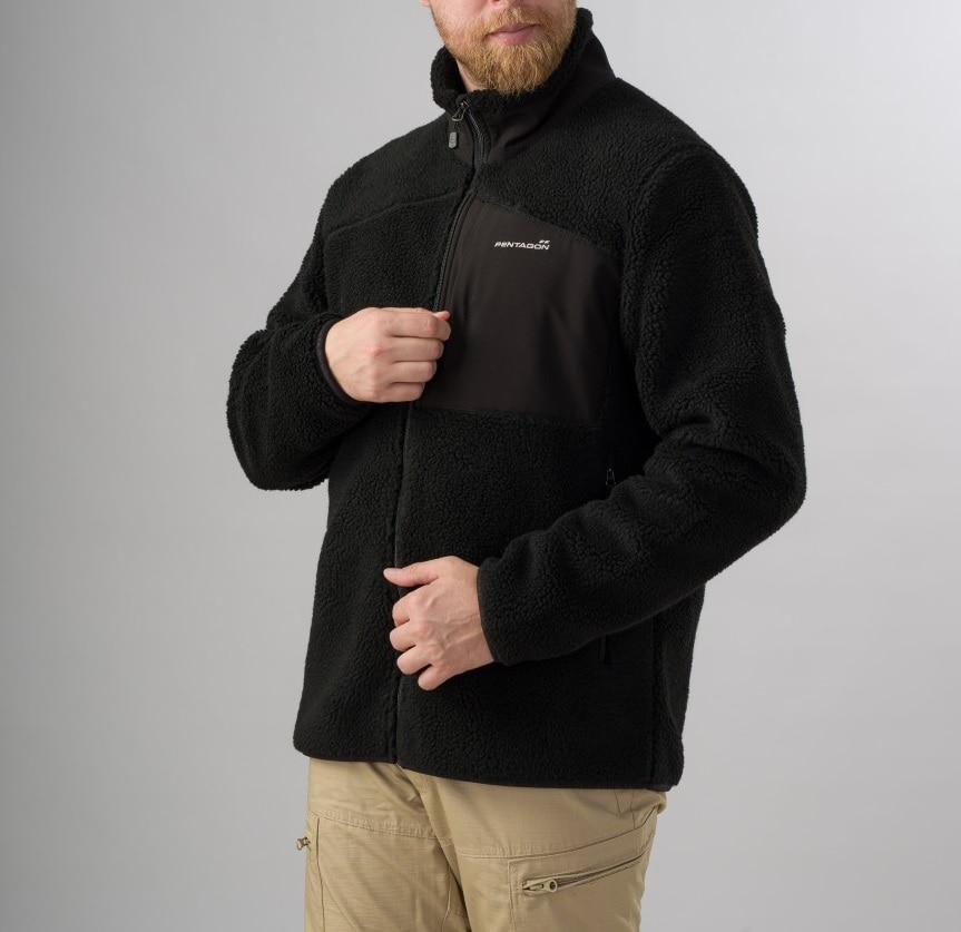 Pentagon - Summit Sherpa Fleecejacke - Black