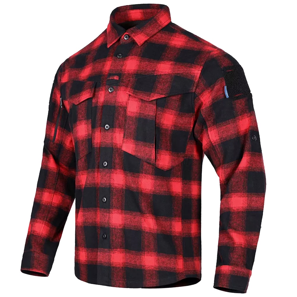 Emerson Gear - Blue Label Longicorn Hemd - Black/Red