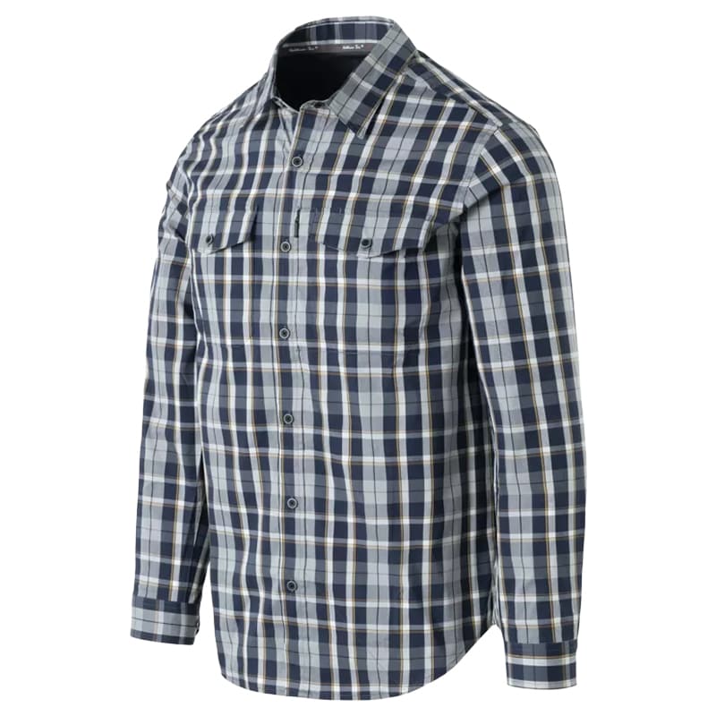 Helikon-Tex - Covert Concealed Carry Hemd - Calm Blue Plaid