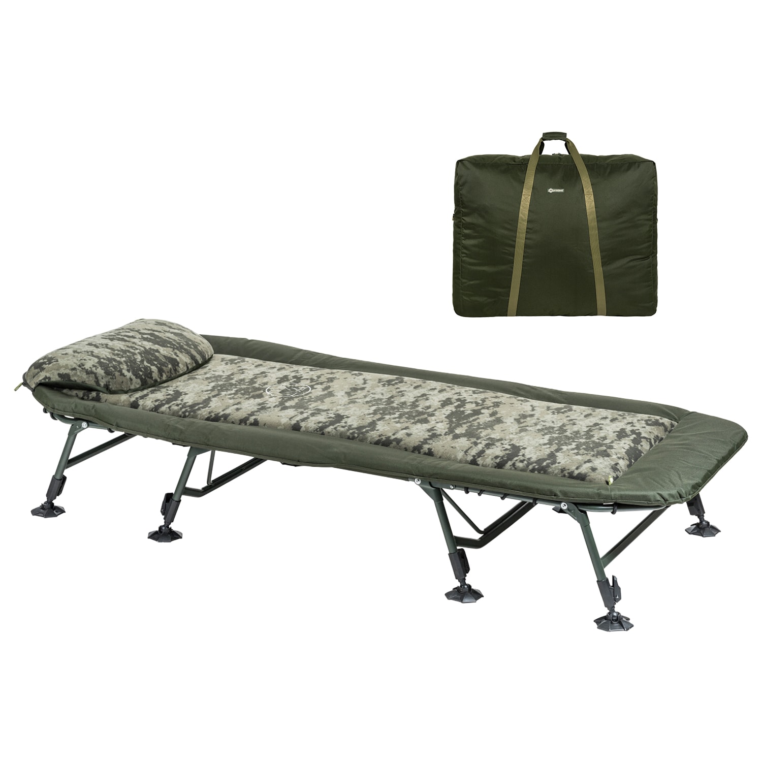 Mivardi - Feldbett CamoCode Air8 - 220 × 90 cm + Bezug - Set