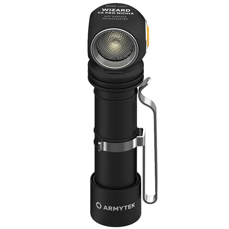 Armytek - Wizard C2 Pro Nichia Magnet USB Yellow PCB Stirn- und Winkeltaschenlampe - 1600 Lumen