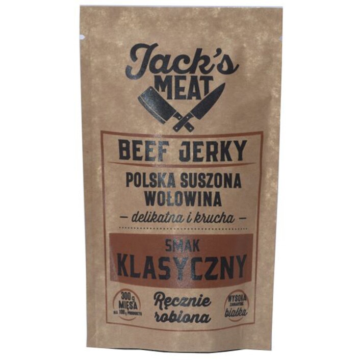 Jack's Meat - Beef Jerky getrocknetes Rindfleisch - Mix der Geschmacksrichtungen 30 g - 4 Stk.