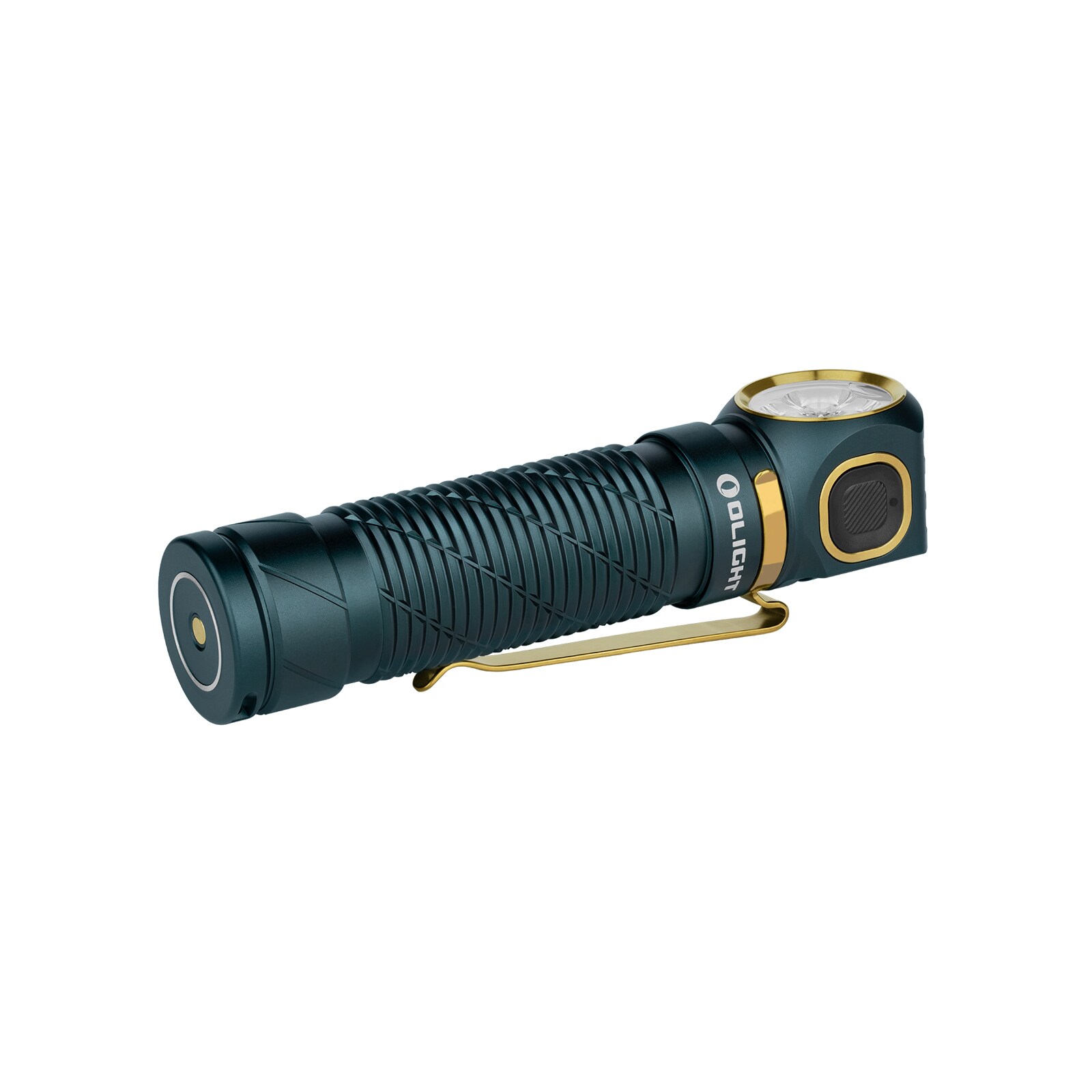 Olight - Perun 3 Dream Blue Stirn- und Winkeltaschenlampe mit Stirnband - 3000 Lumen