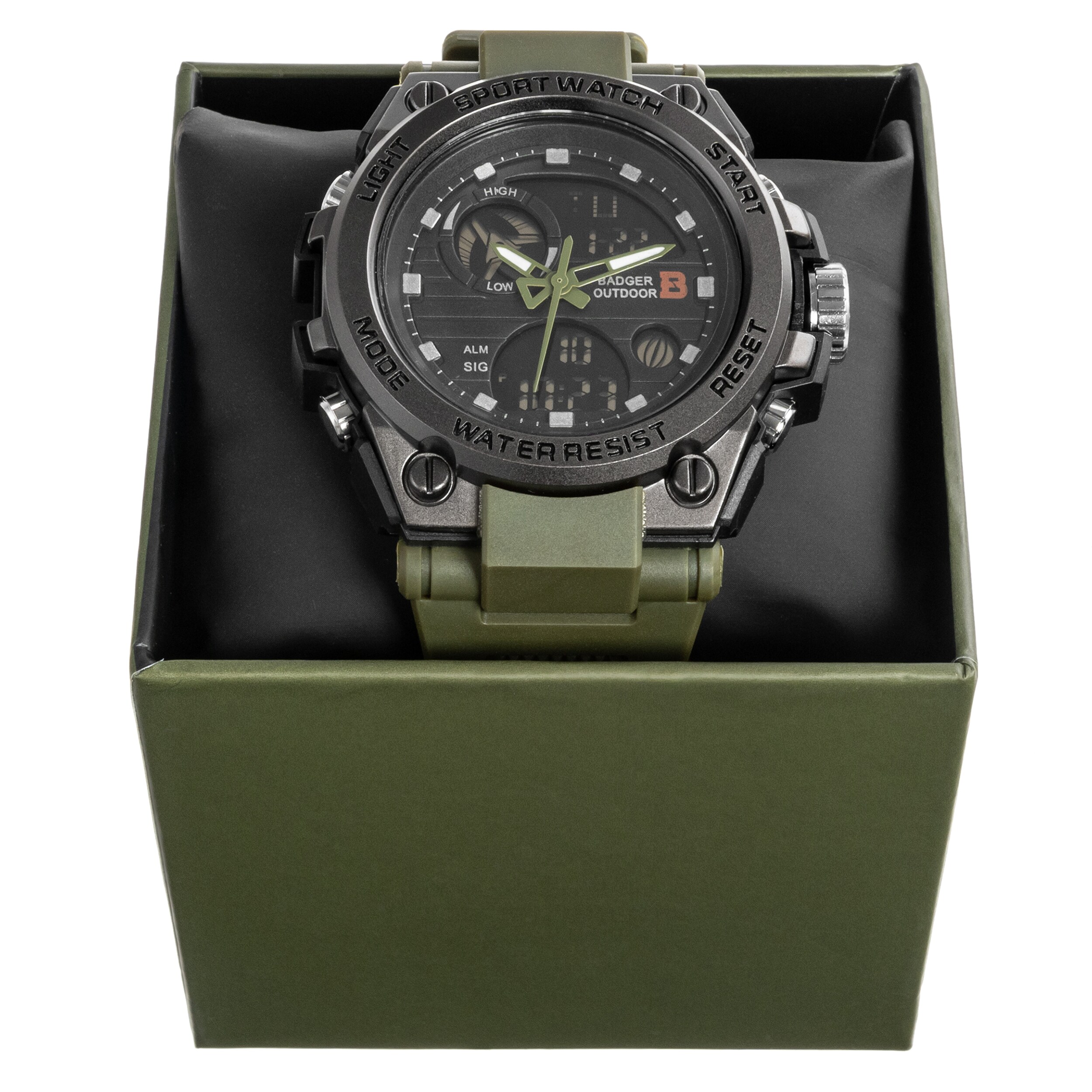 Badger Outdoor - Grid Uhr - Army Green/Black