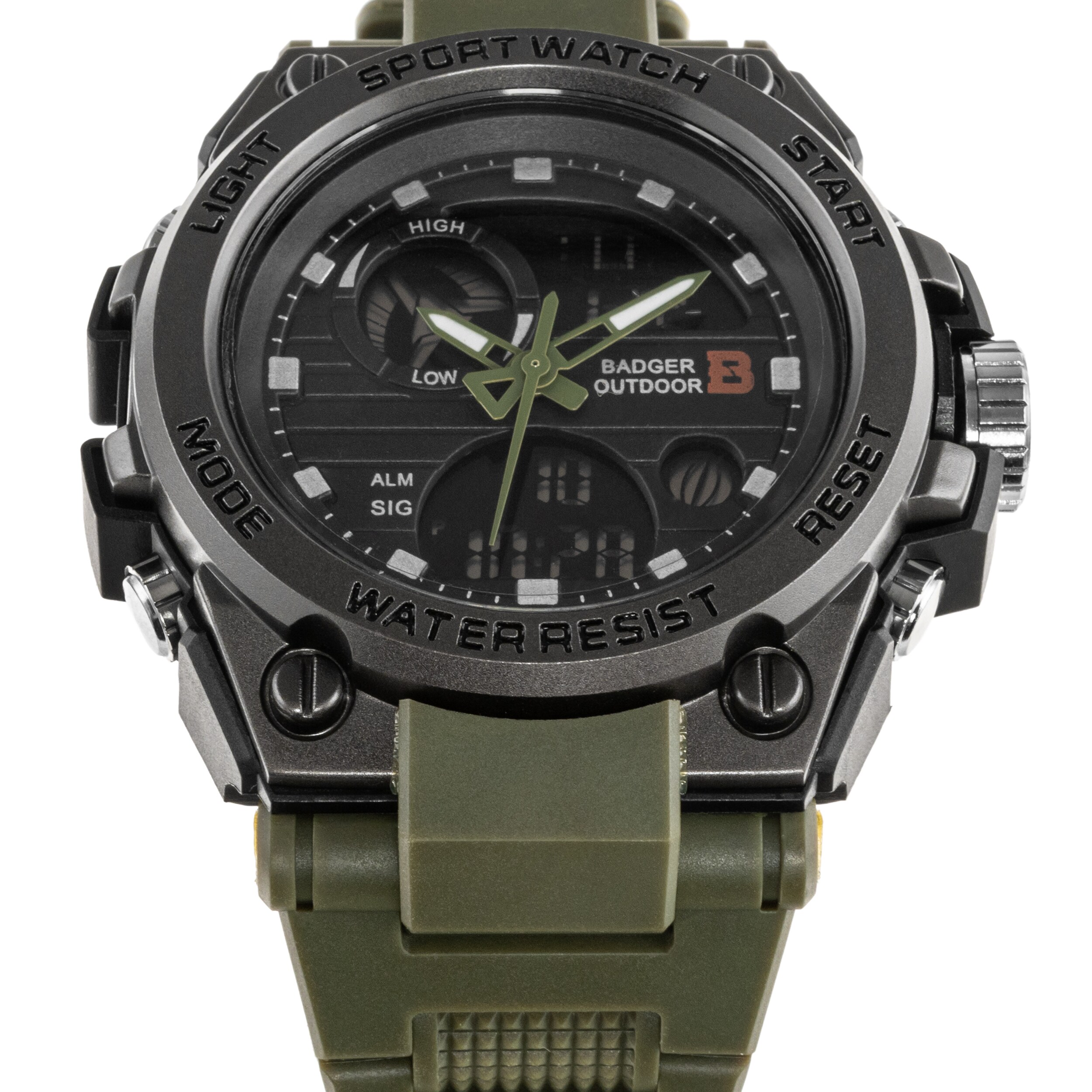 Badger Outdoor - Grid Uhr - Army Green/Black