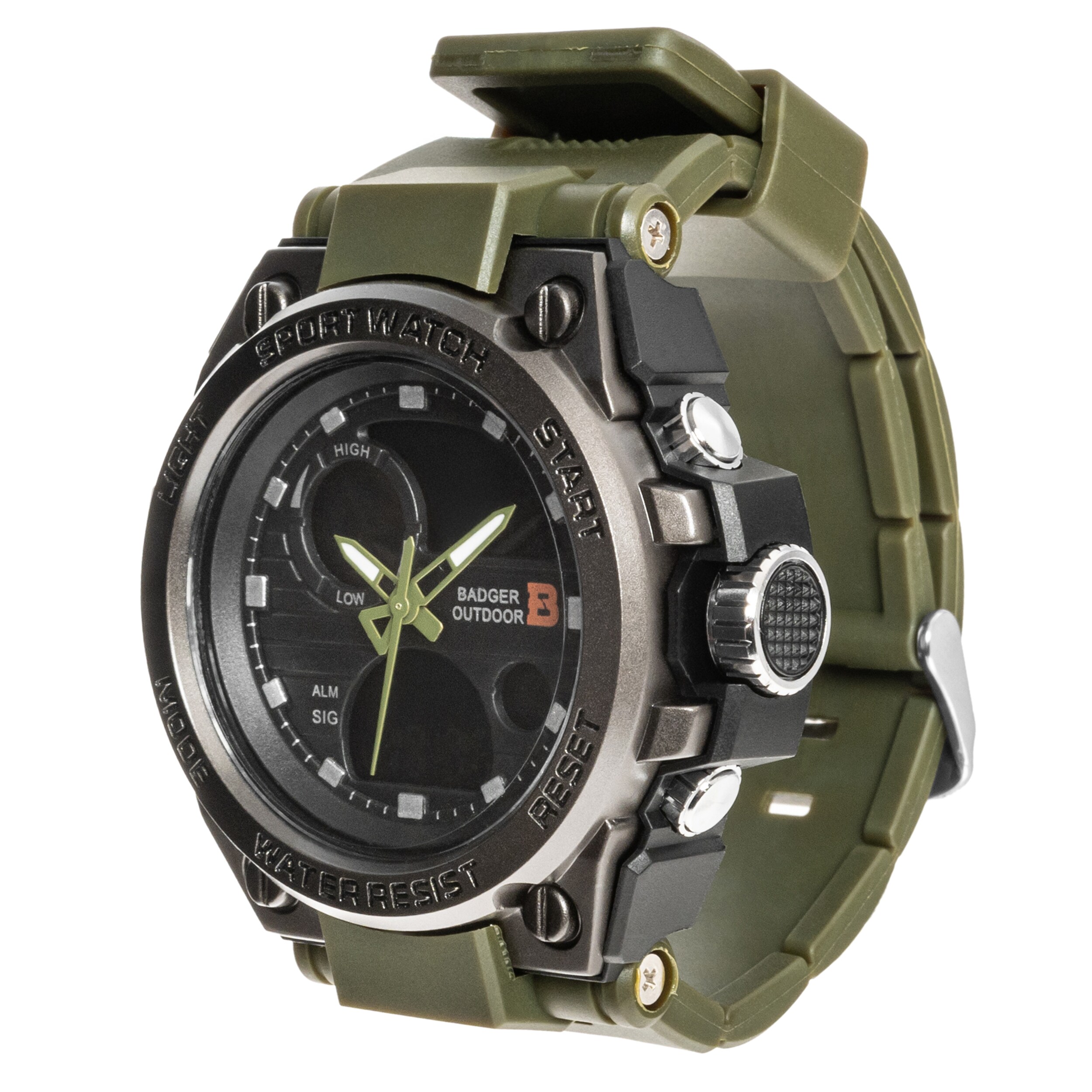 Badger Outdoor - Grid Uhr - Army Green/Black