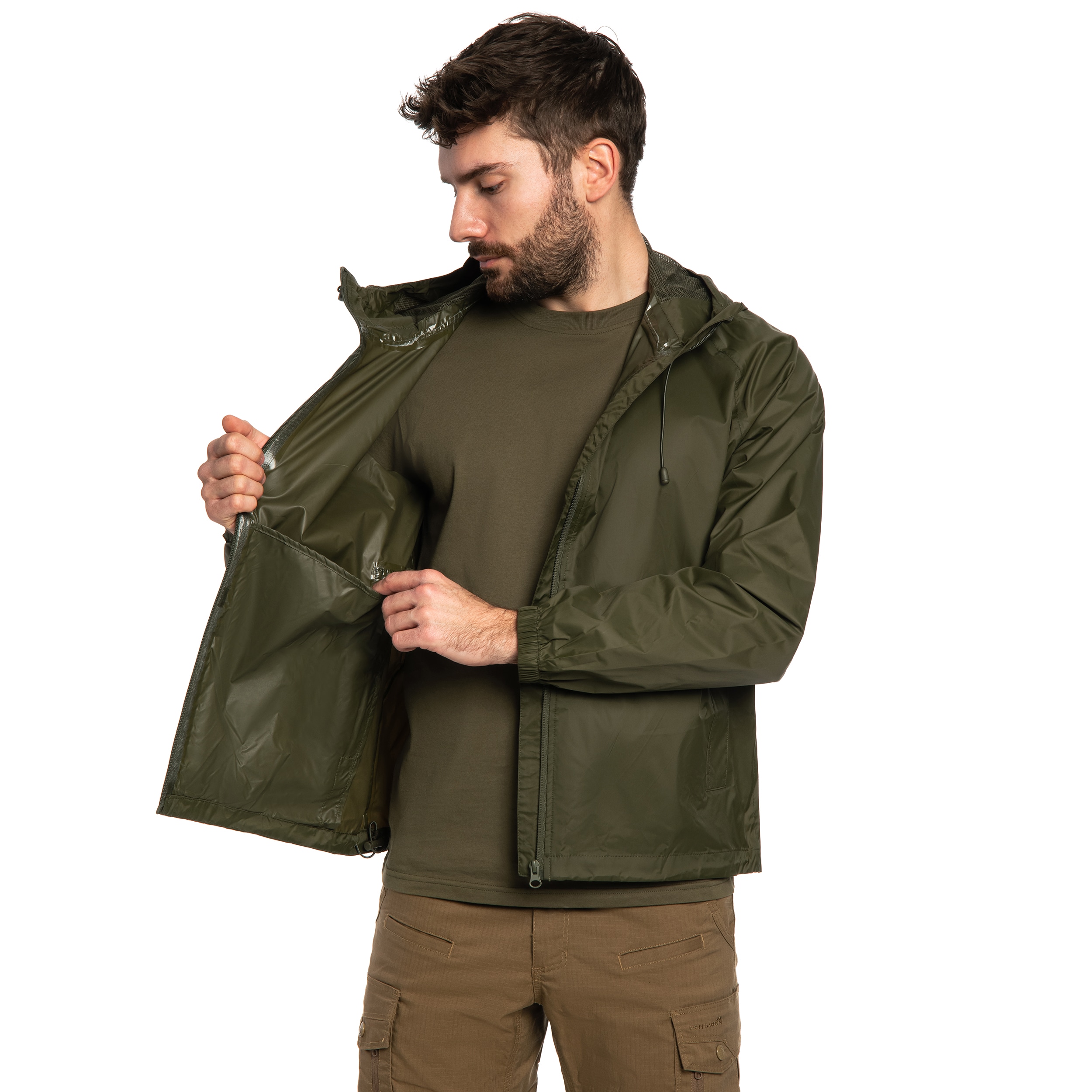 Mil-Tec - Wet Weather Jacket Quickpack Jacke - Olive Drab